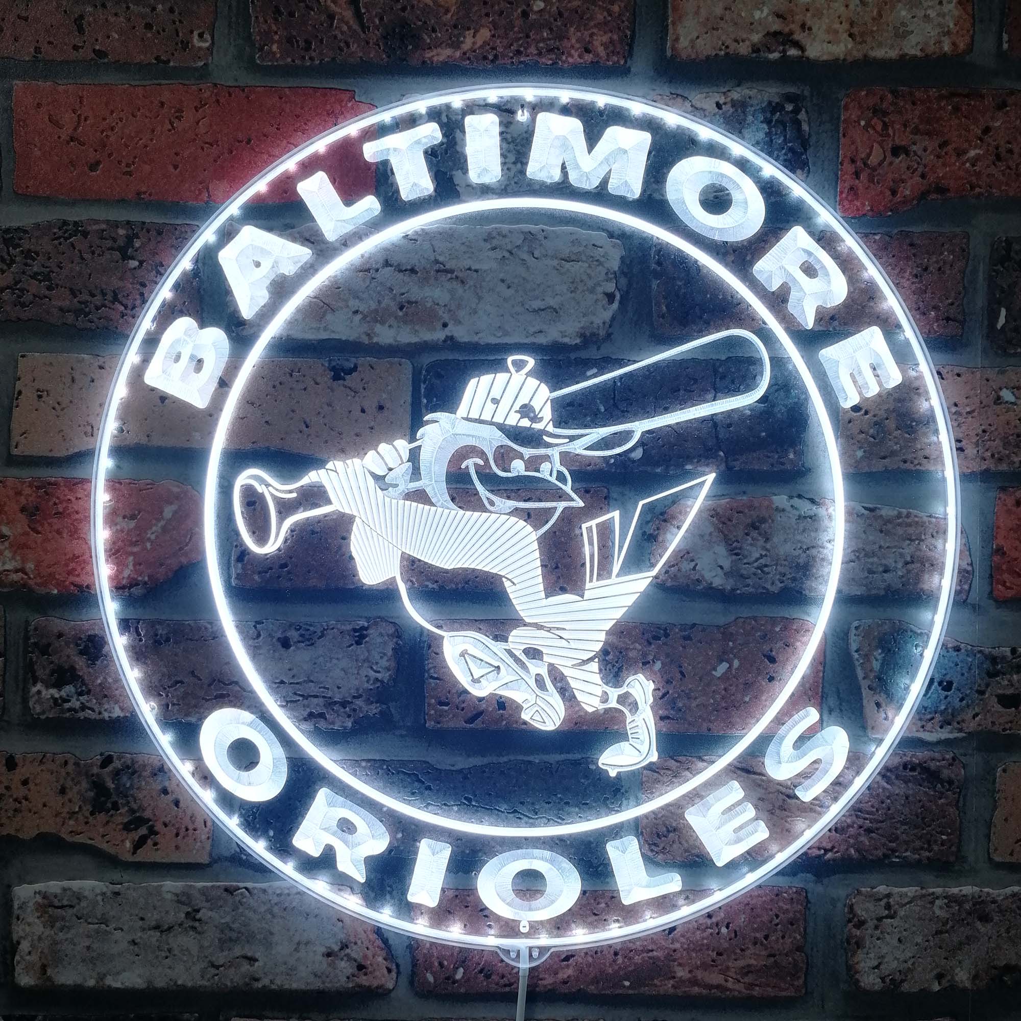 Baltimore Orioles Dynamic RGB Edge Lit LED Sign