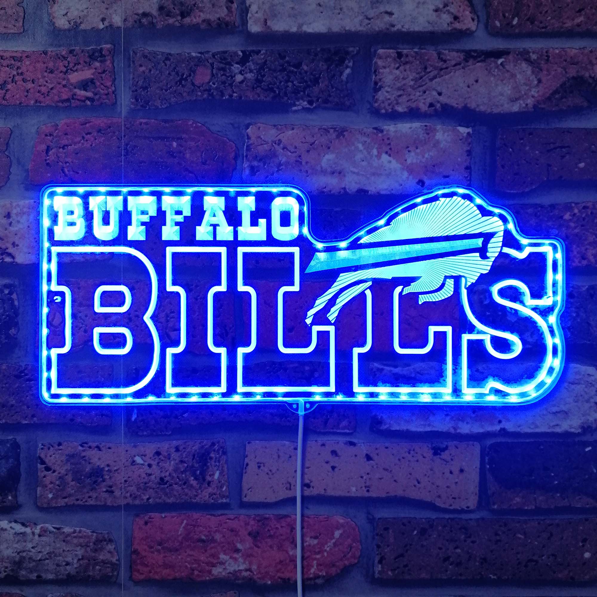 Buffalo Bills Dynamic RGB Edge Lit LED Sign