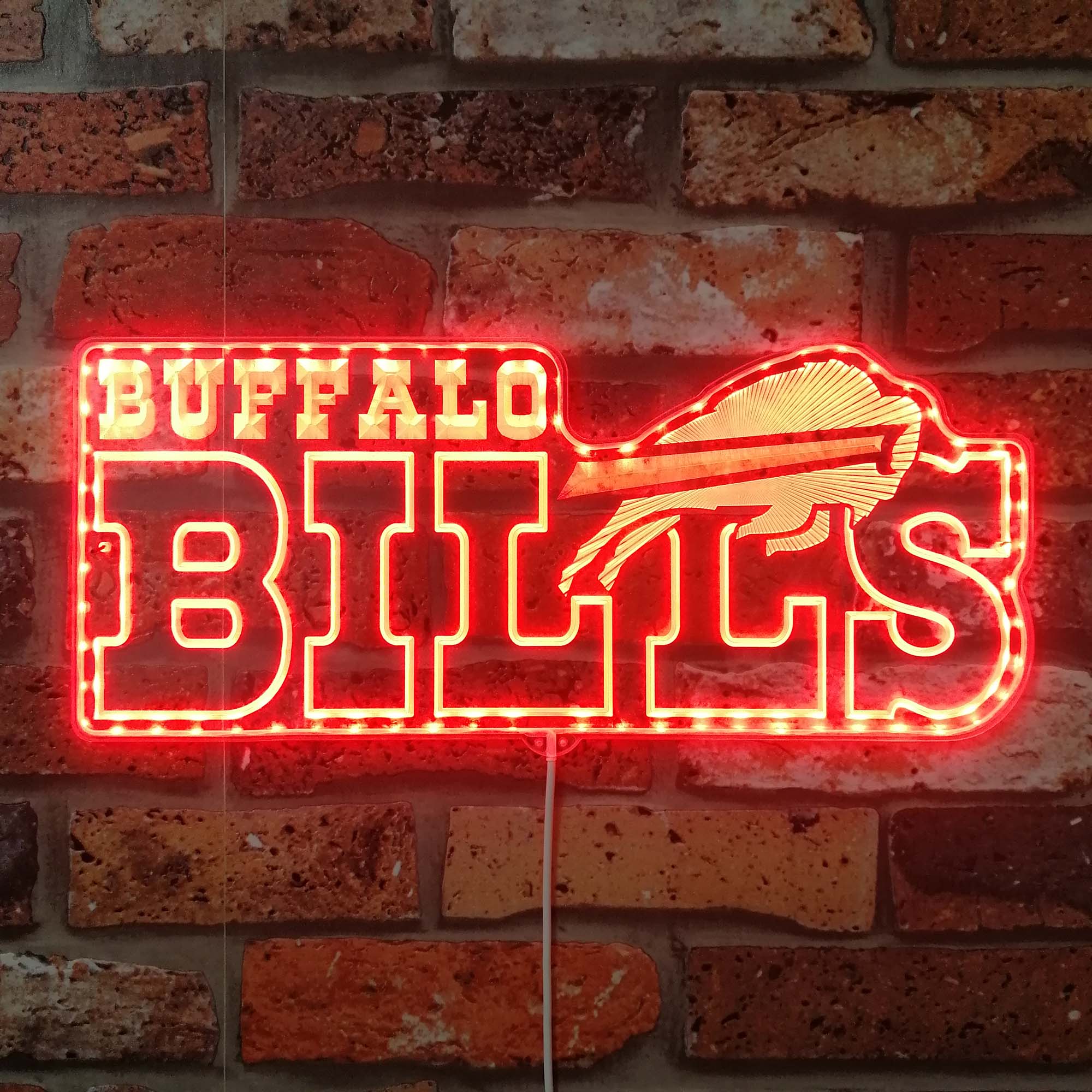 Buffalo Bills Dynamic RGB Edge Lit LED Sign