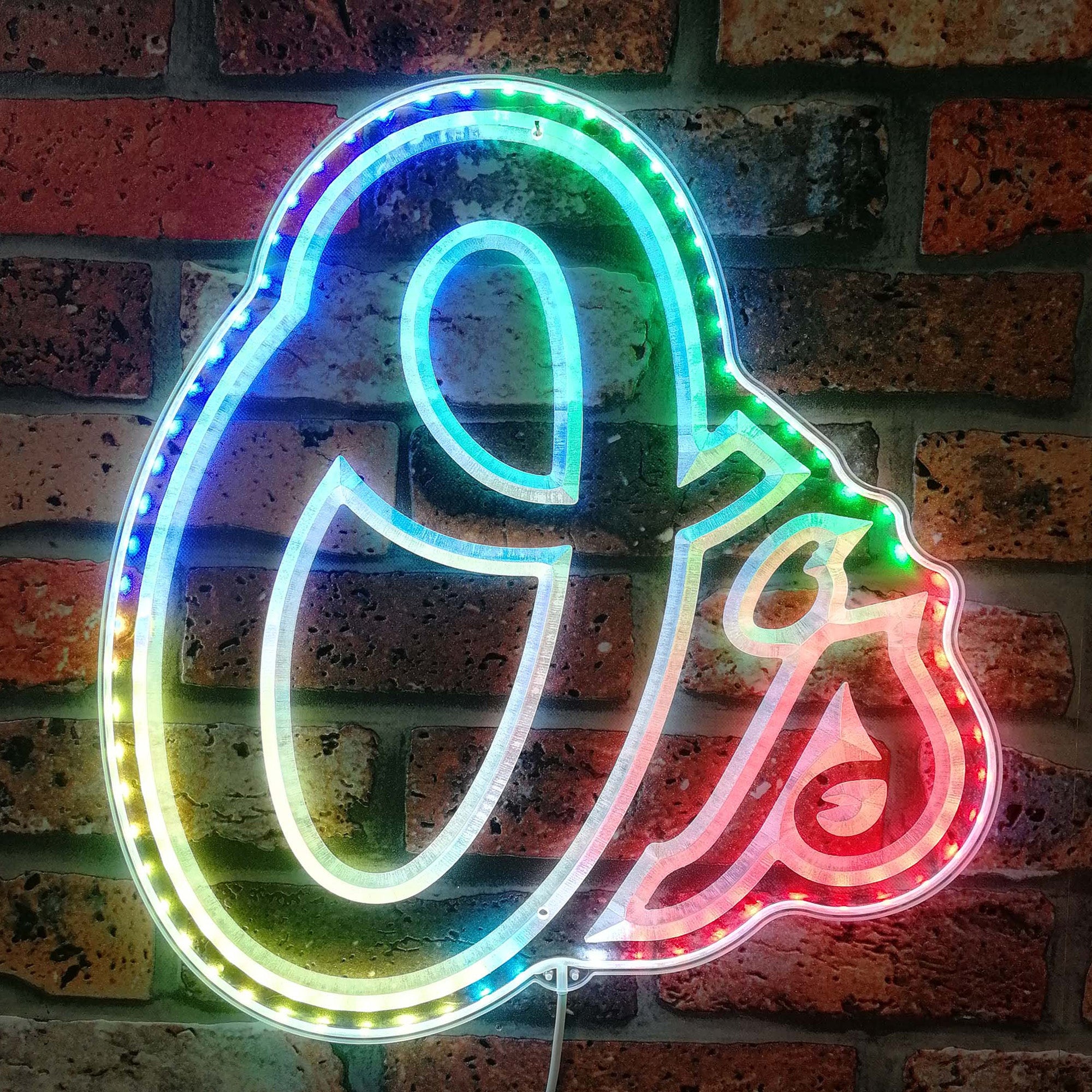 Baltimore Orioles Signature O Letter Dynamic RGB Edge Lit LED Sign