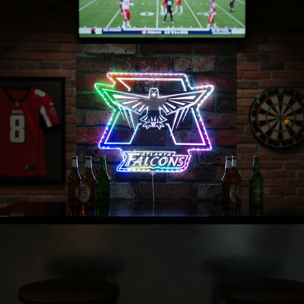 Atlanta Falcons Neon RGB Edge Lit LED Sign