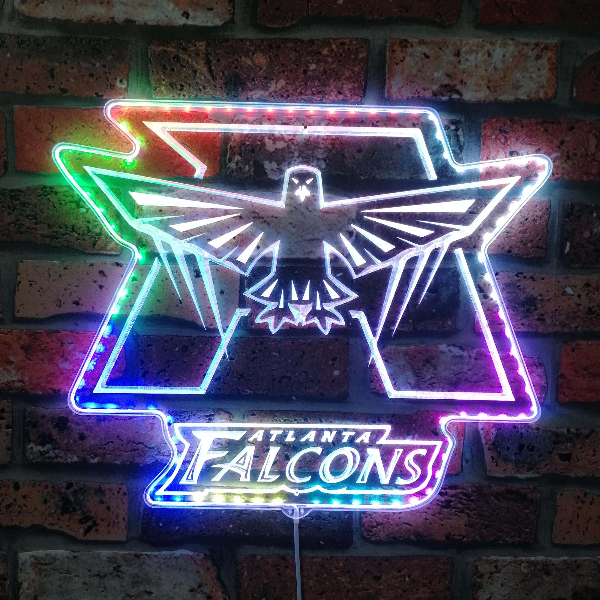 Atlanta Falcons Dynamic RGB Edge Lit LED Sign