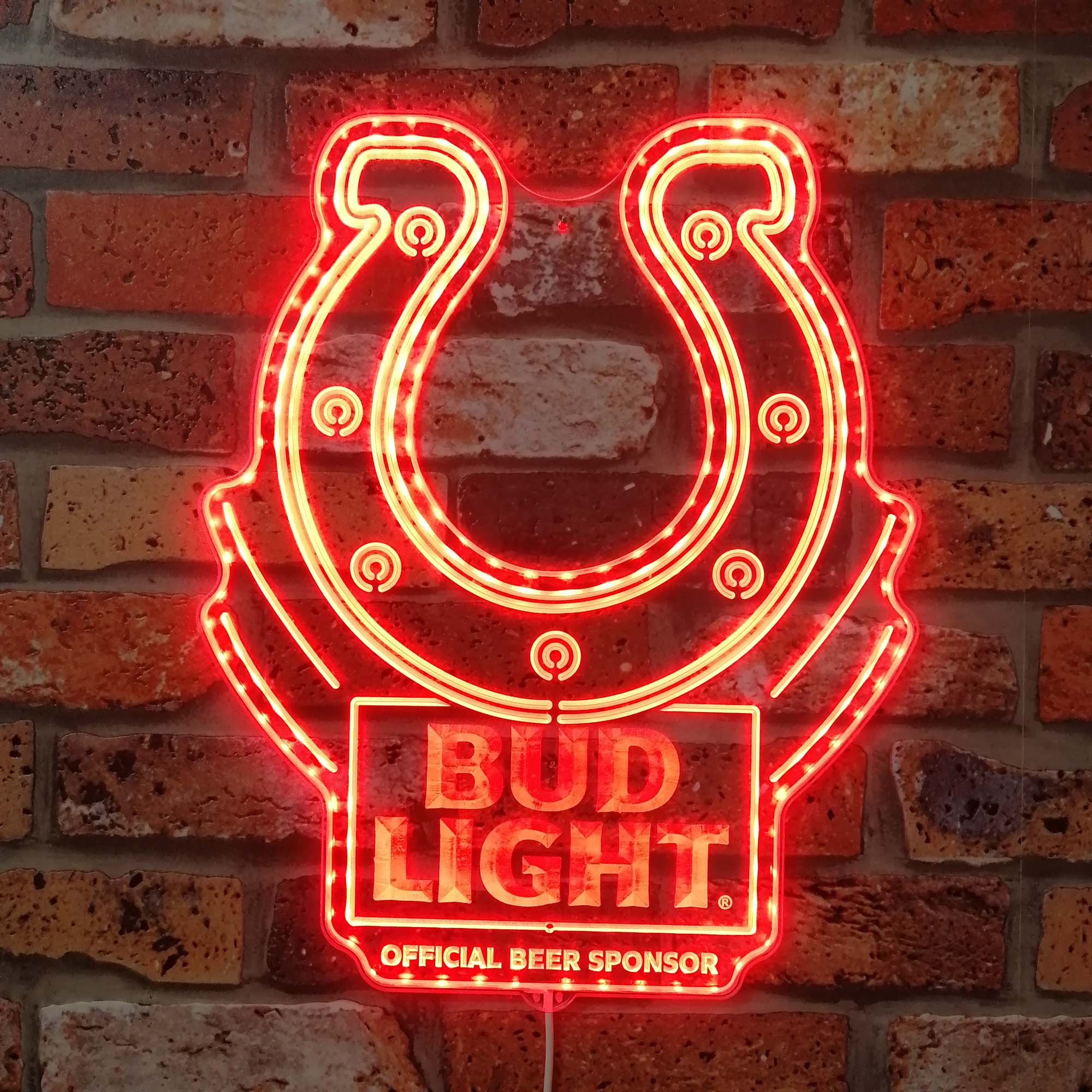 Indianapolis Sign Led Bud Light & Indianapolis Colts Dynamic RGB Edge Lit LED Sign | PROLEDSIGN