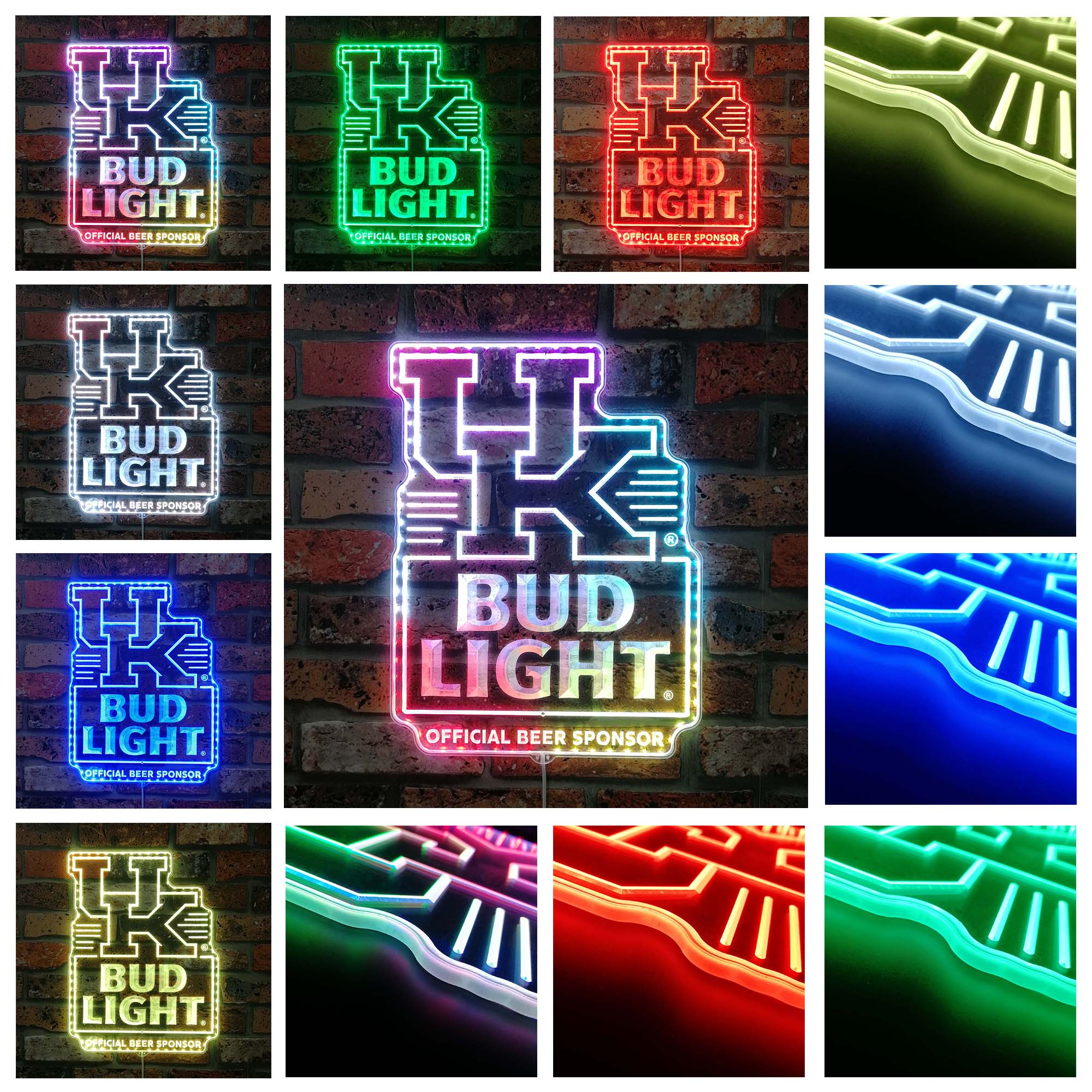 Bud Light & University of Kentucky  Dynamic RGB Edge Lit LED Sign