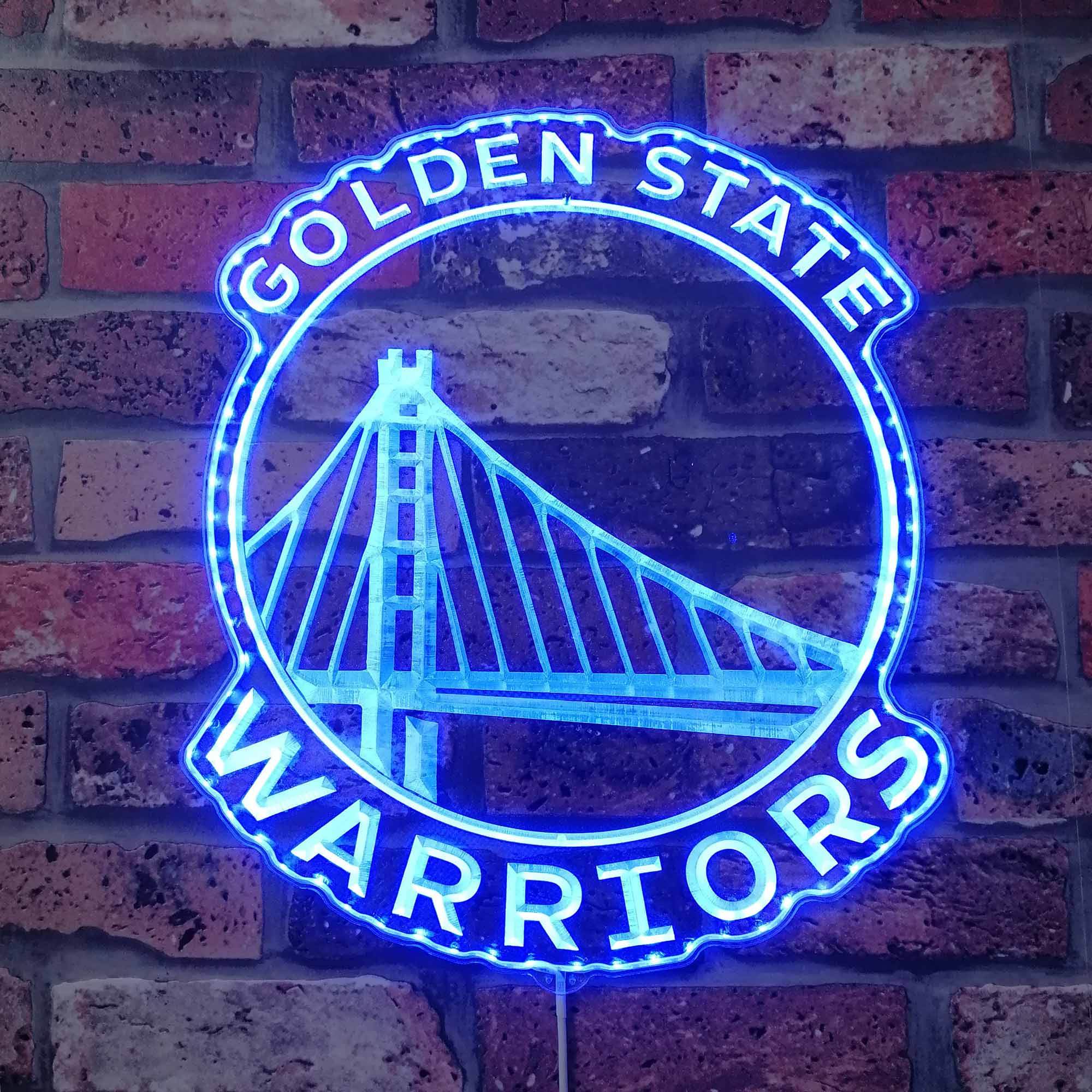 Golden State warriors Dynamic RGB Edge Lit LED Sign