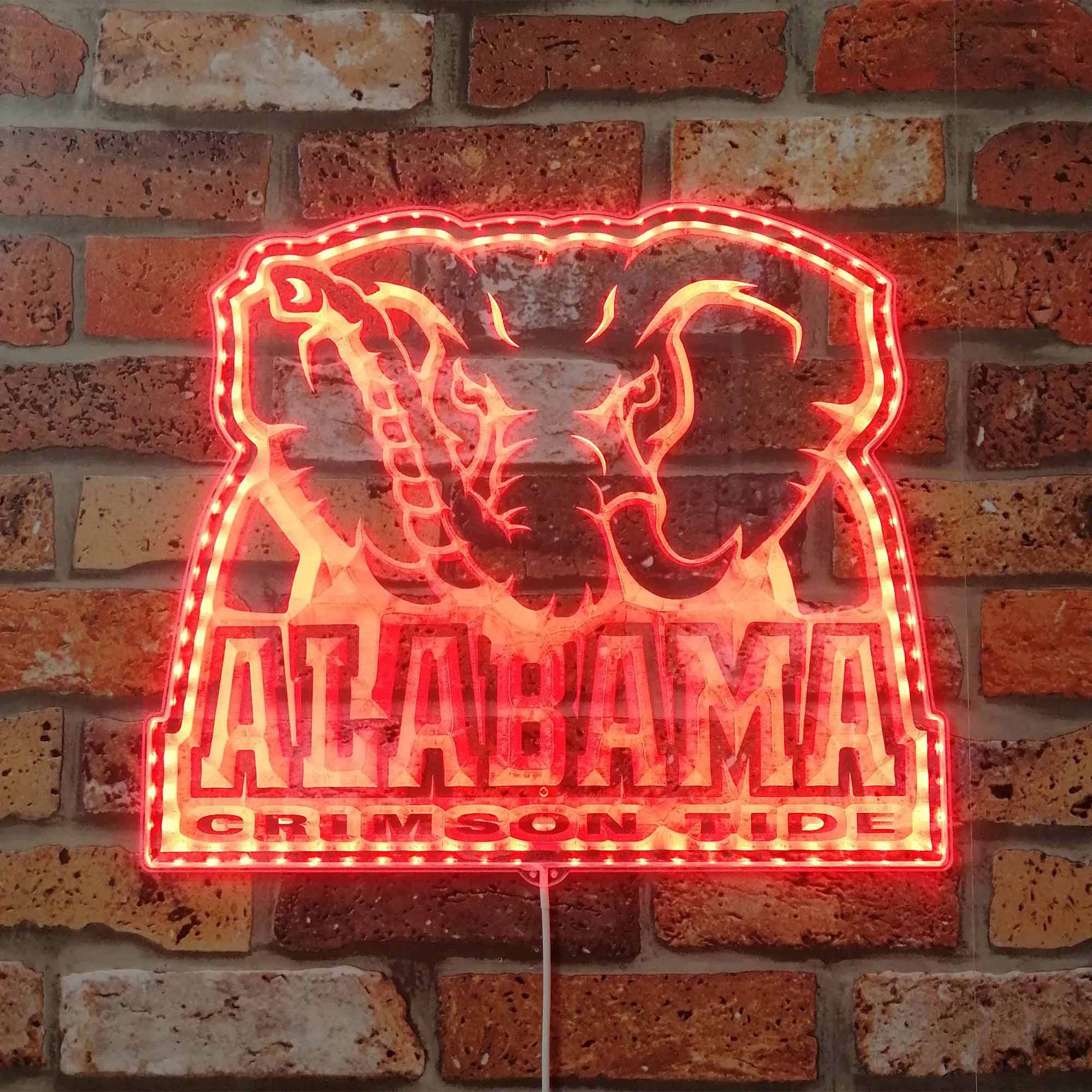 Alabama Crimson Tide Dynamic RGB Edge Lit LED Sign