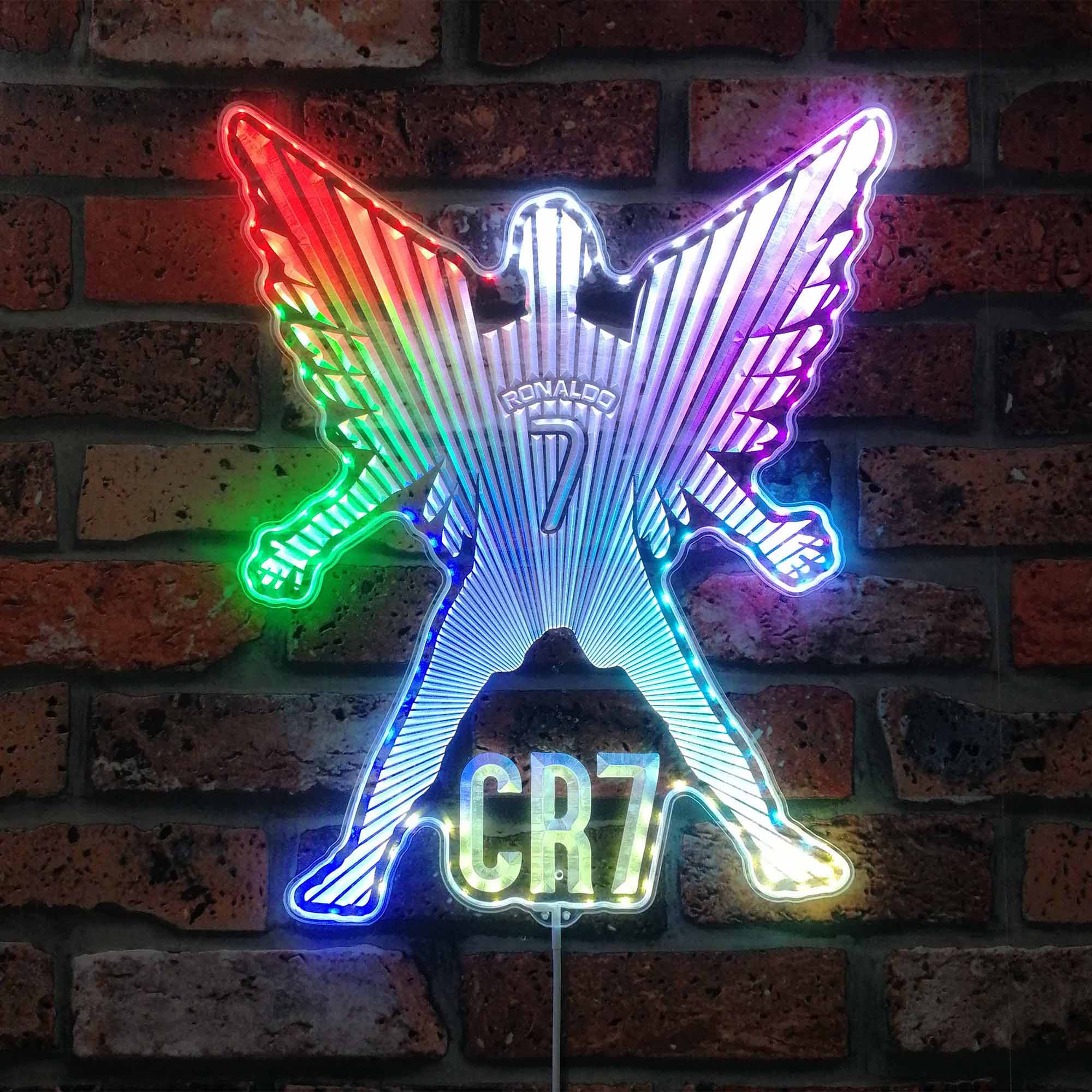 Ronaldo CR7 Dynamic RGB Edge Lit LED Sign