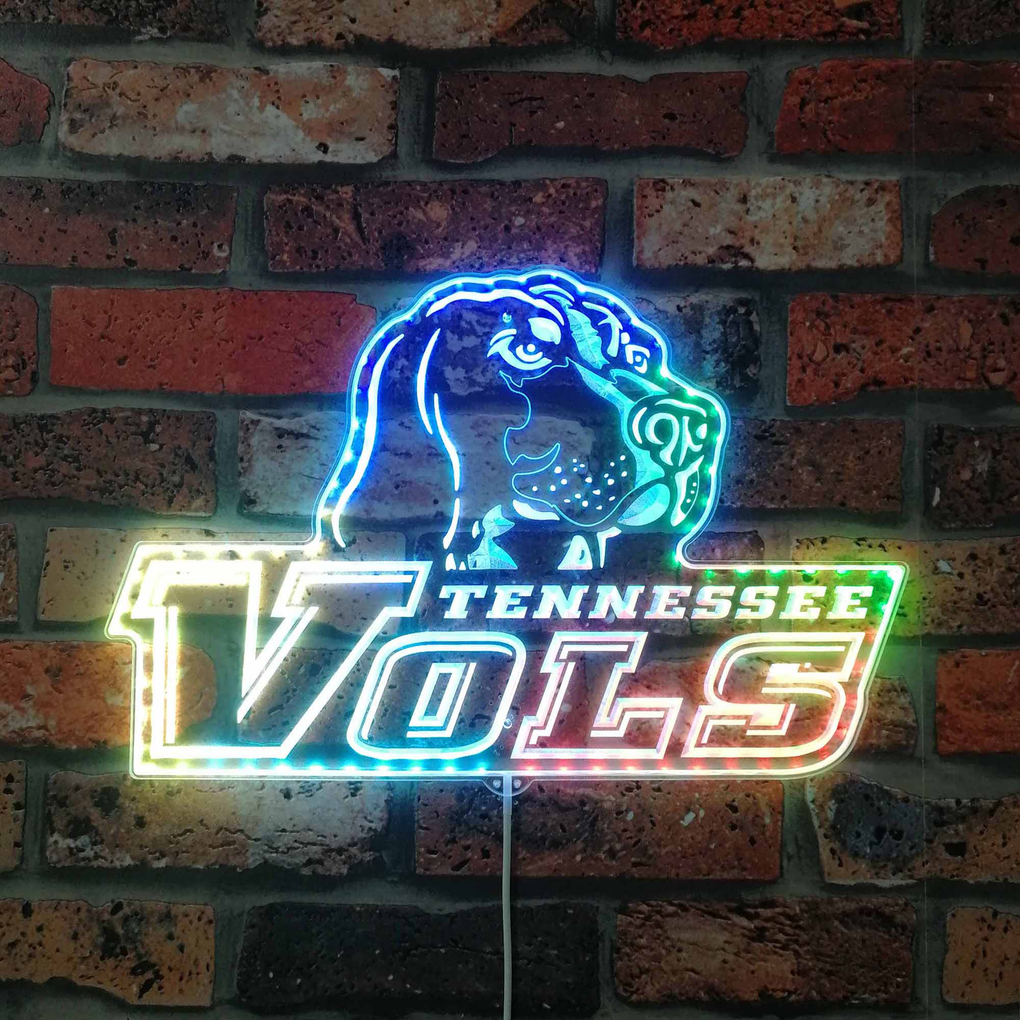 Tennessee Vols Dynamic RGB Edge Lit LED Sign