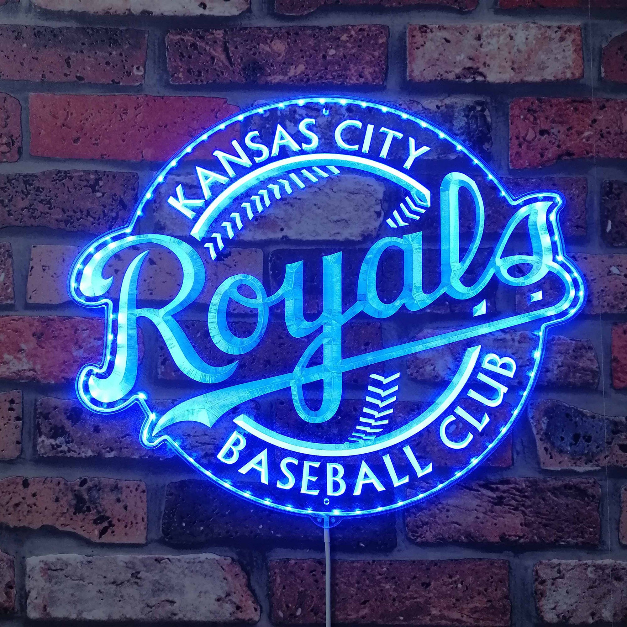 Kansas City Royals Dynamic RGB Edge Lit LED Sign