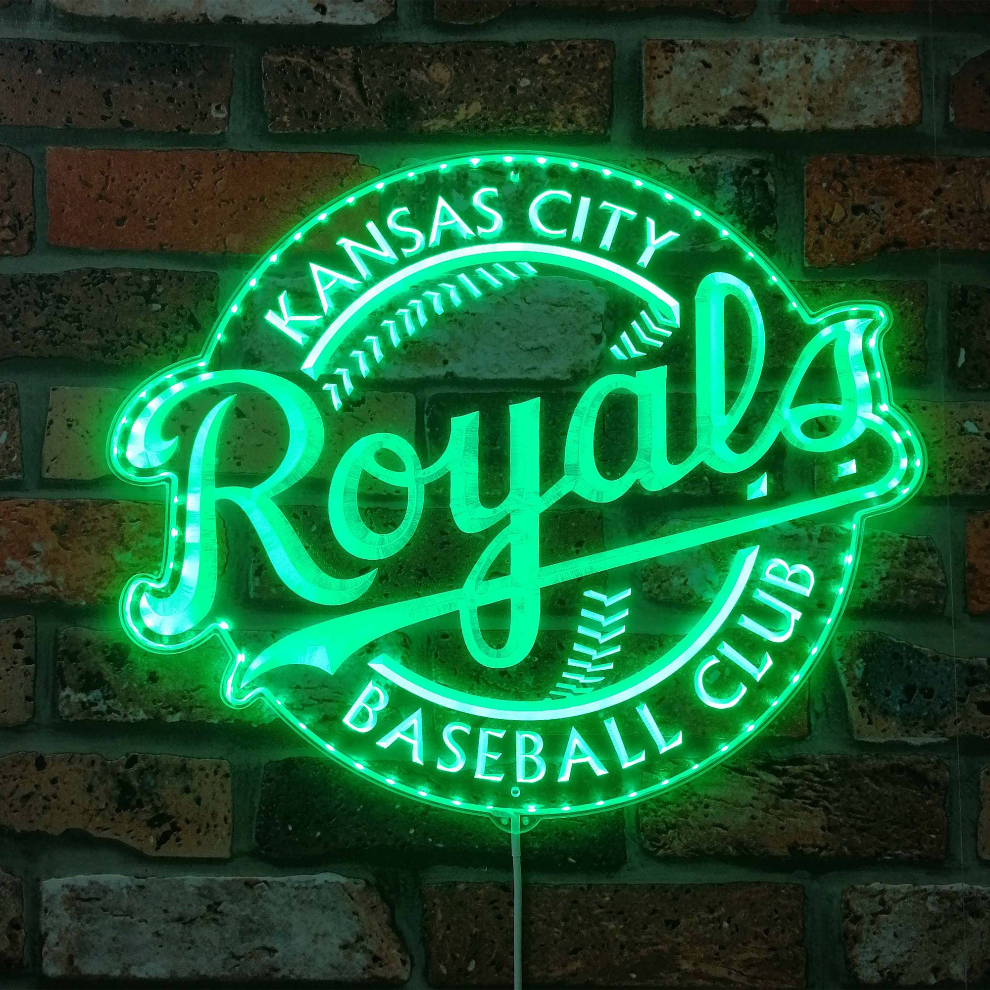 Kansas City Royals Dynamic RGB Edge Lit LED Sign