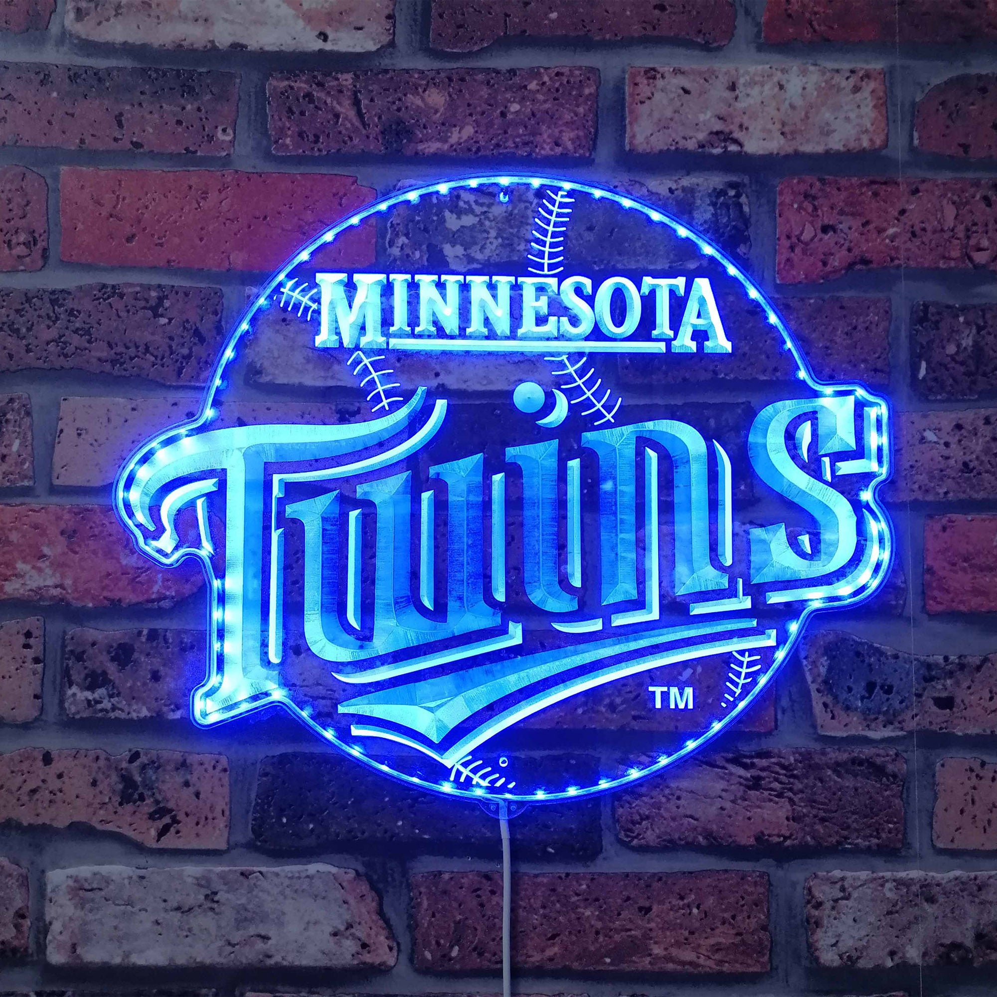 Minnesota Twins Dynamic RGB Edge Lit LED Sign