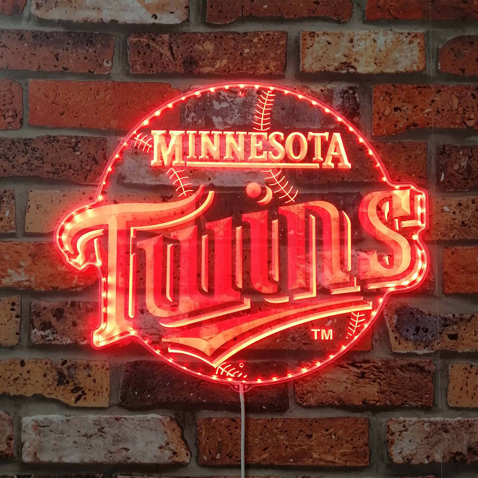 Minnesota Twins Dynamic RGB Edge Lit LED Sign