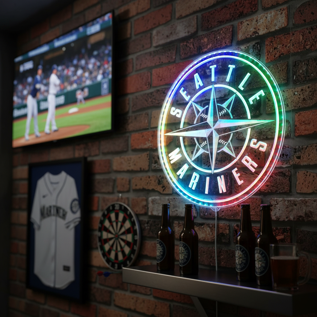 Seattle Mariners Neon RGB Edge Lit LED Sign