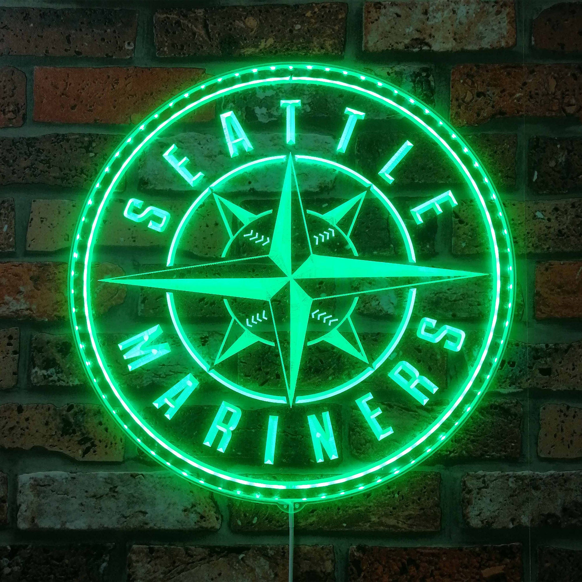 Seattle Mariners Dynamic RGB Edge Lit LED Sign