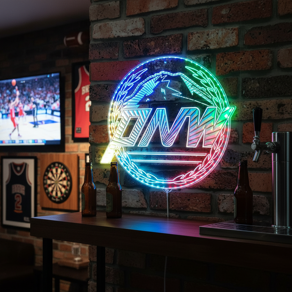 Seattle Mariners Alternate Logo Neon RGB Edge Lit LED Sign