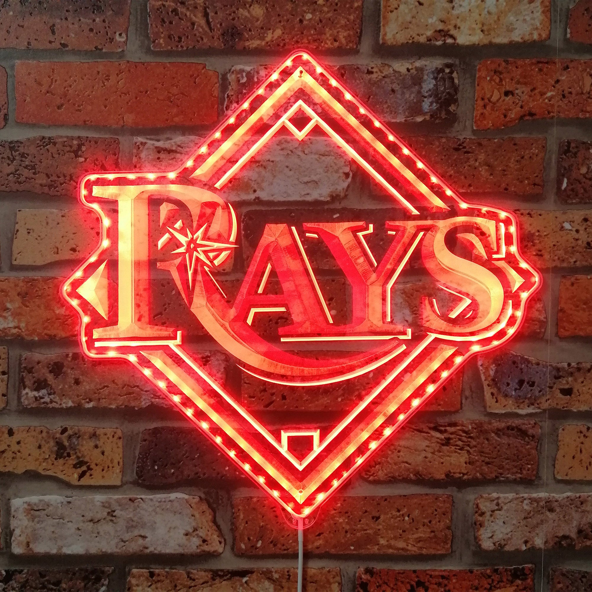 Tampa Bay Rays Dynamic RGB Edge Lit LED Sign