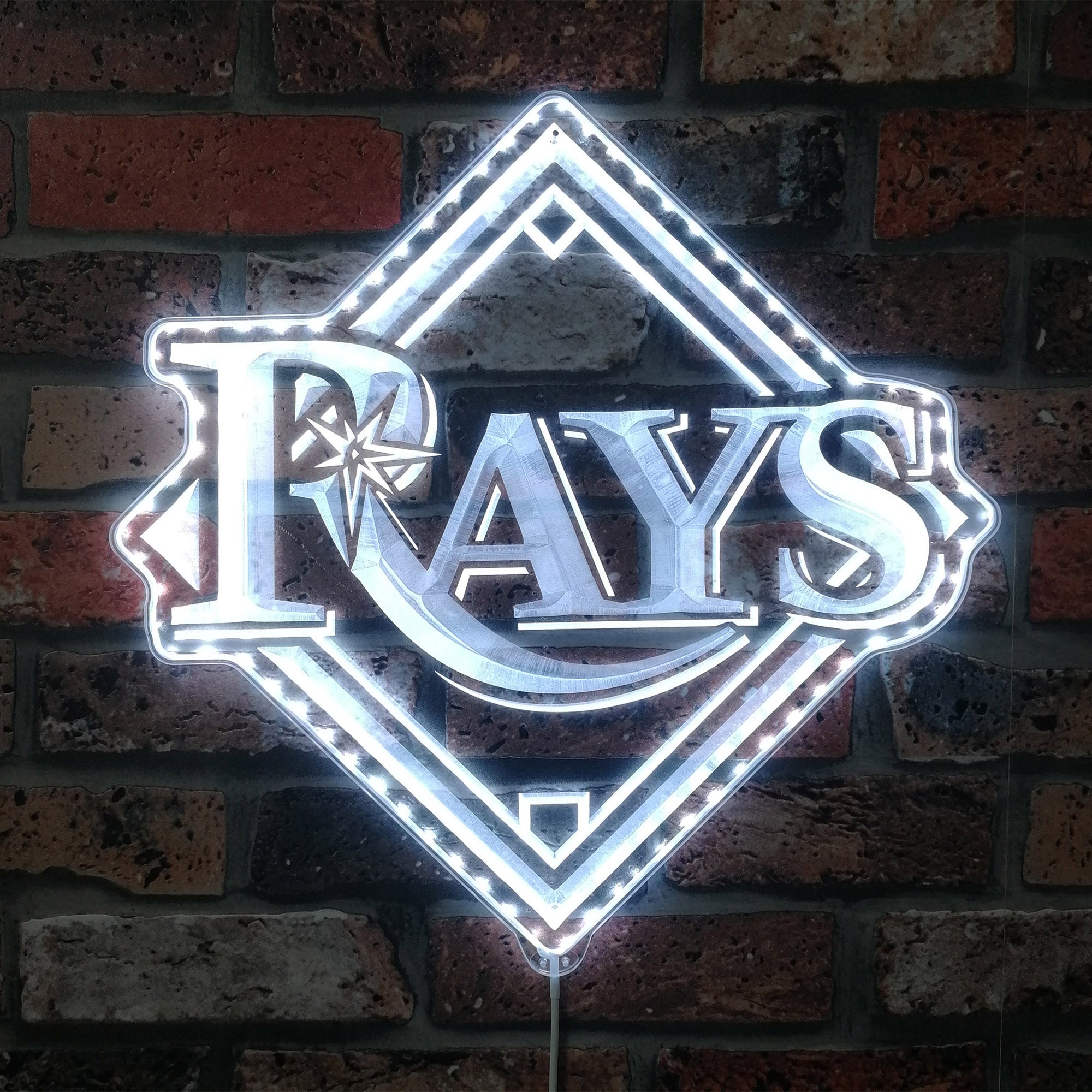 Tampa Bay Rays Dynamic RGB Edge Lit LED Sign