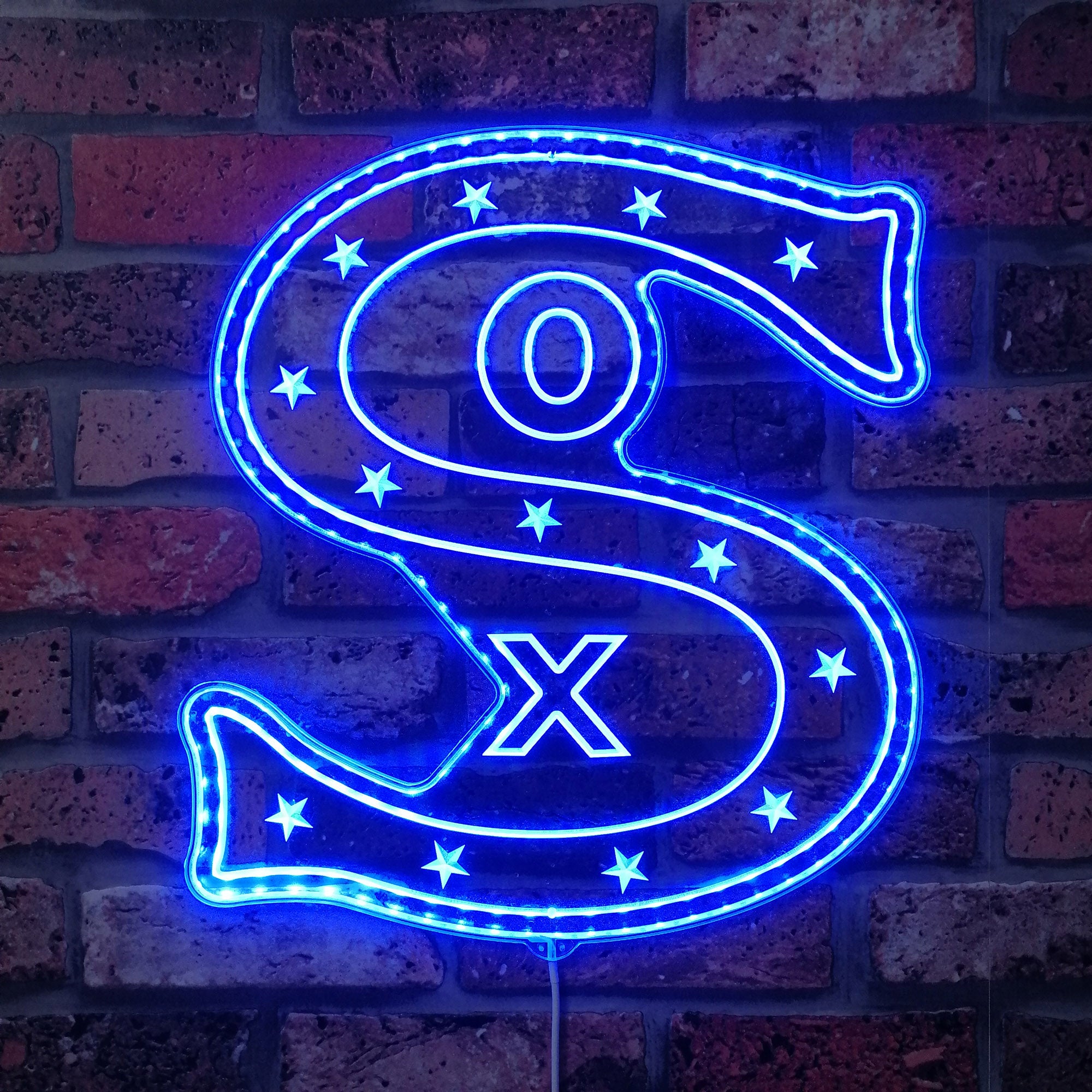 Chicago white sox retro Dynamic RGB Edge Lit LED Sign