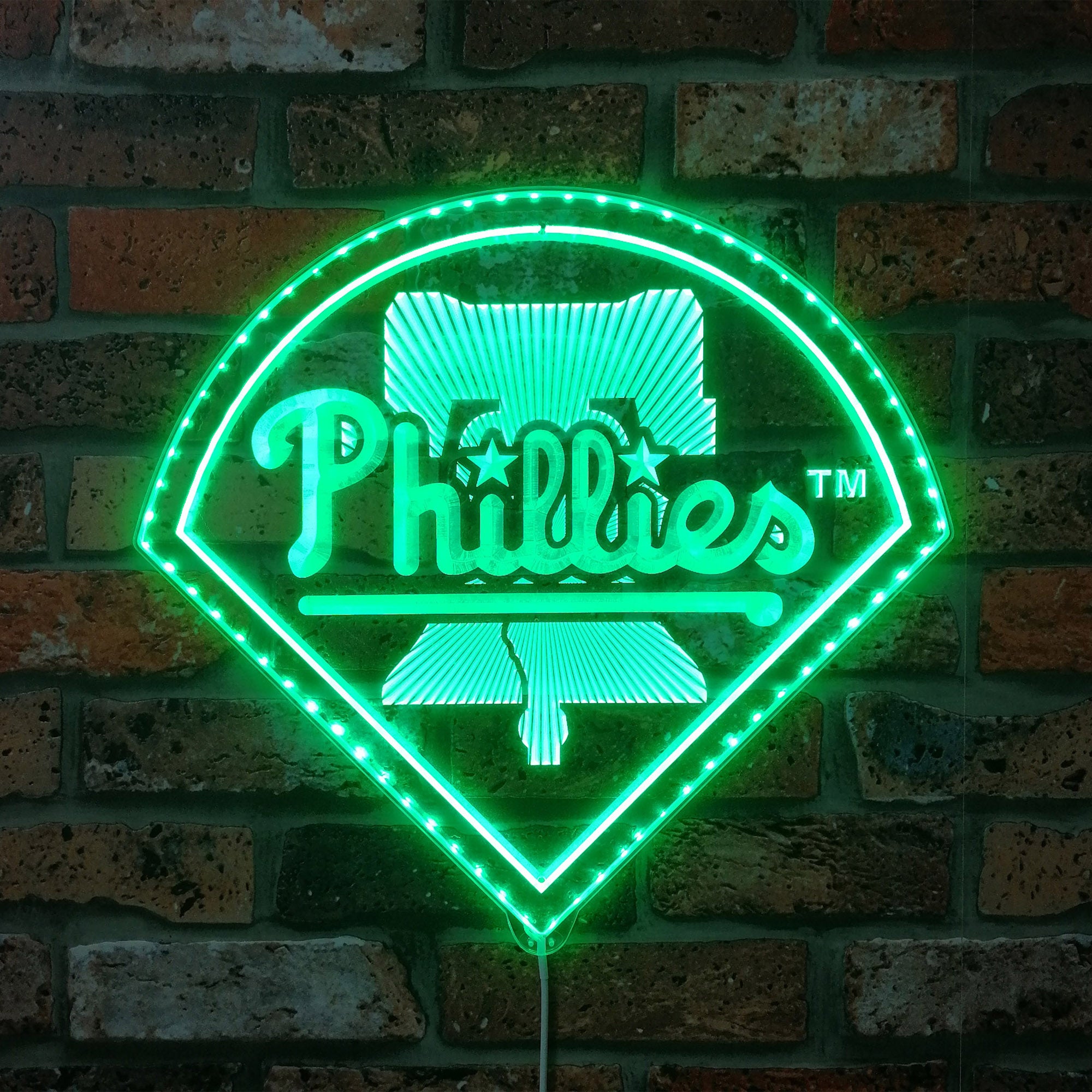 Philadelphia Phillies Dynamic RGB Edge Lit LED Sign