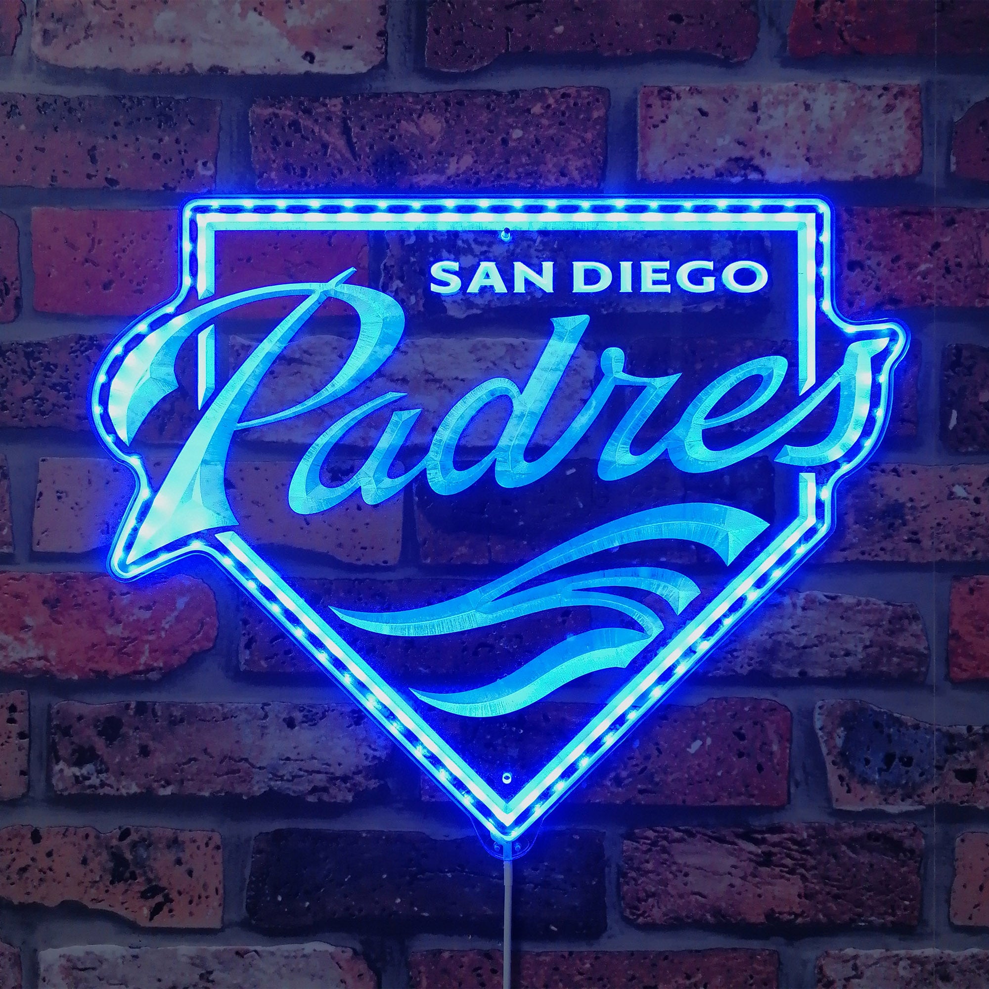 San Diego Padres Neon RGB Edge Lit LED Sign