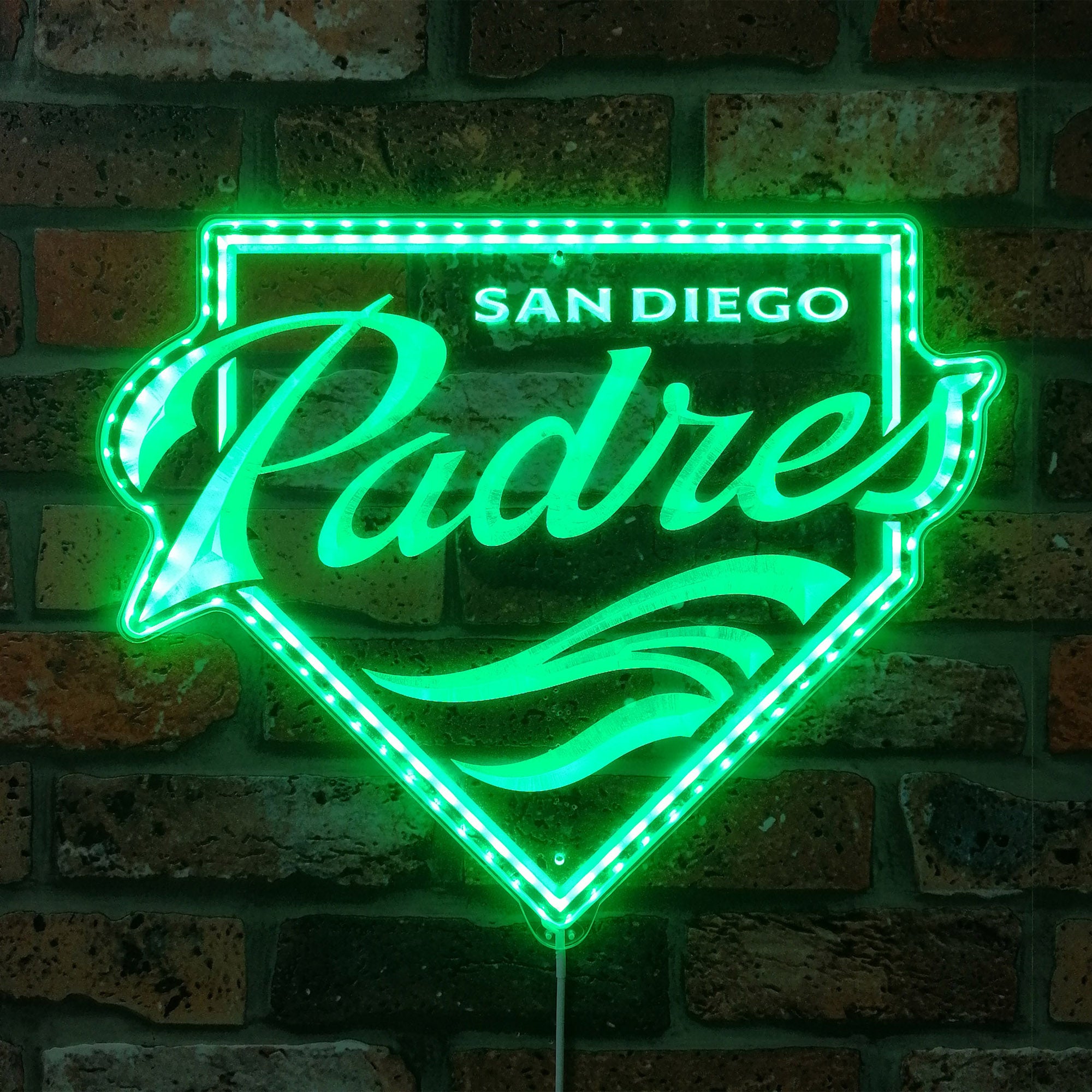 San Diego Padres Neon RGB Edge Lit LED Sign