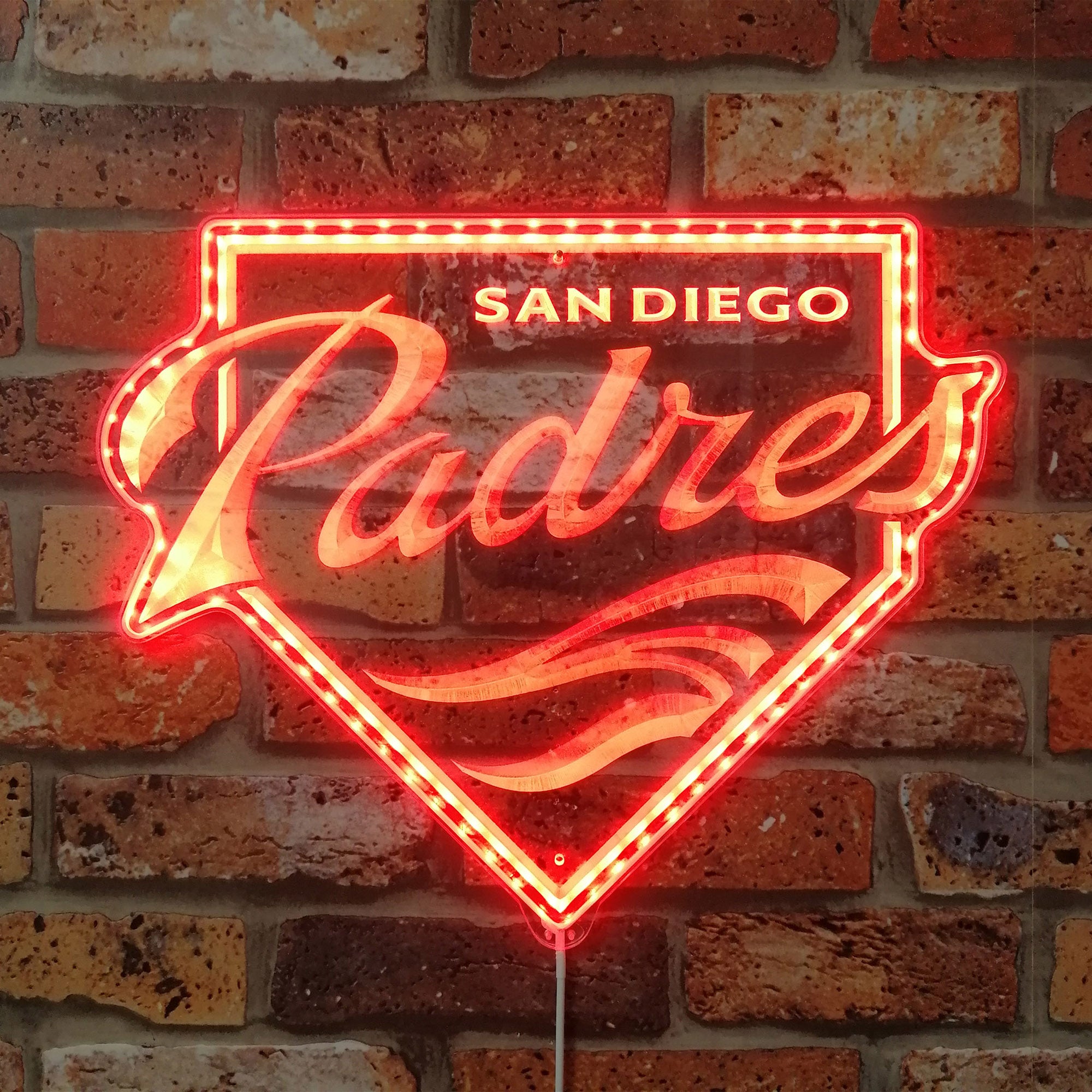 San Diego Padres Dynamic RGB Edge Lit LED Sign