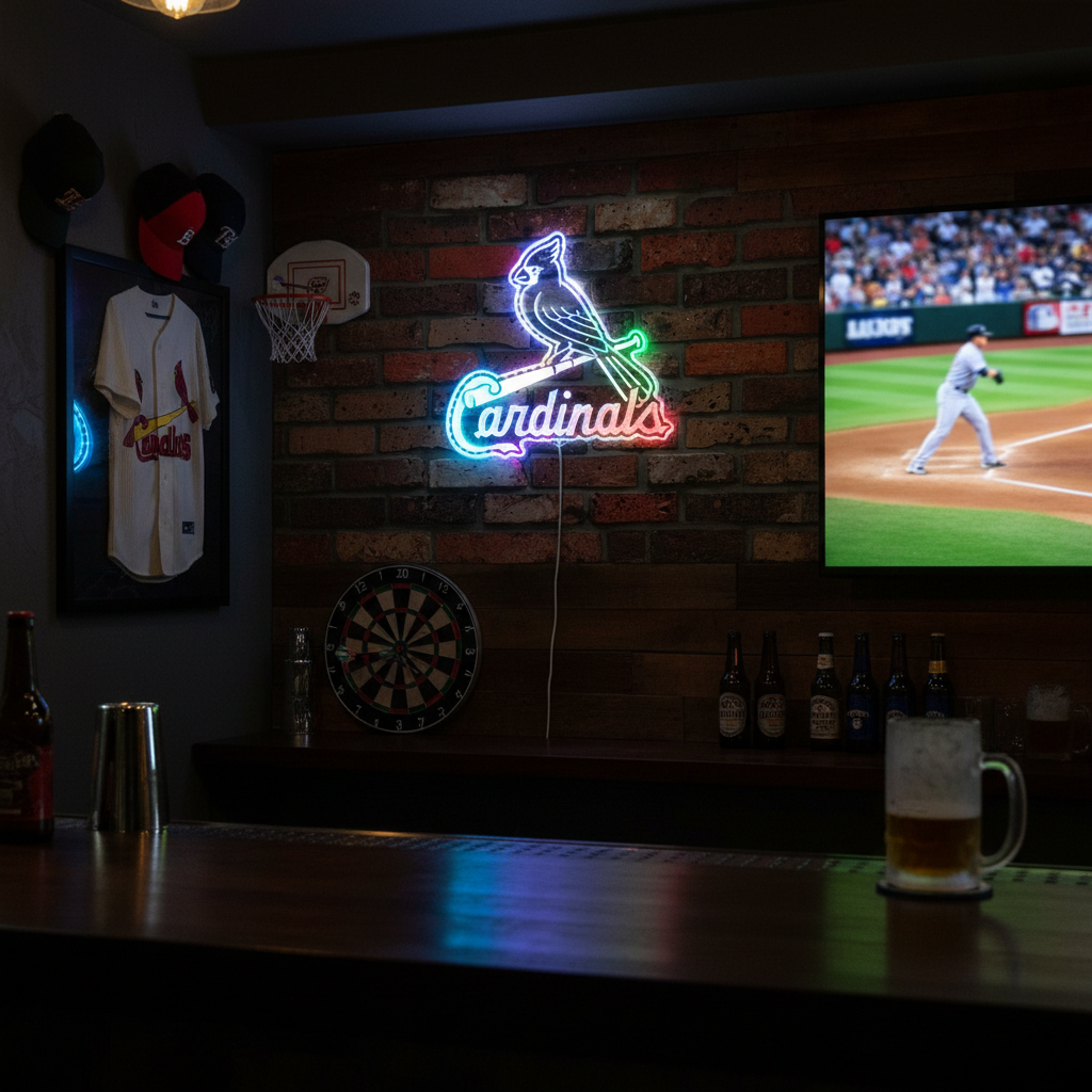 St. Louis Cardinals Neon RGB Edge Lit LED Sign
