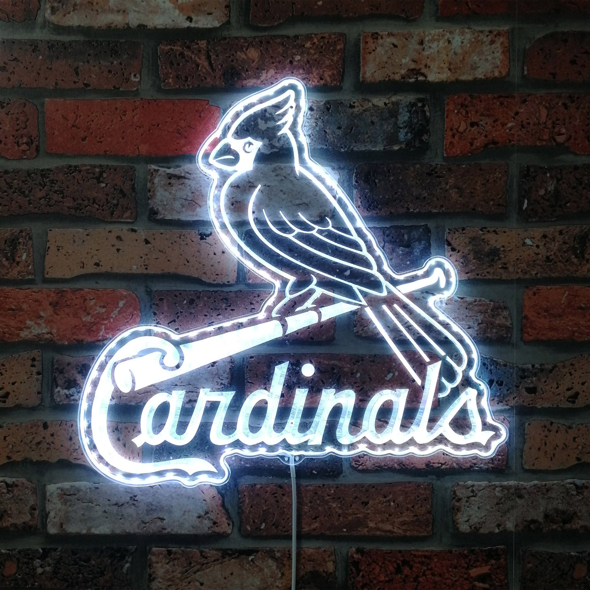 St. Louis Cardinals Dynamic RGB Edge Lit LED Sign