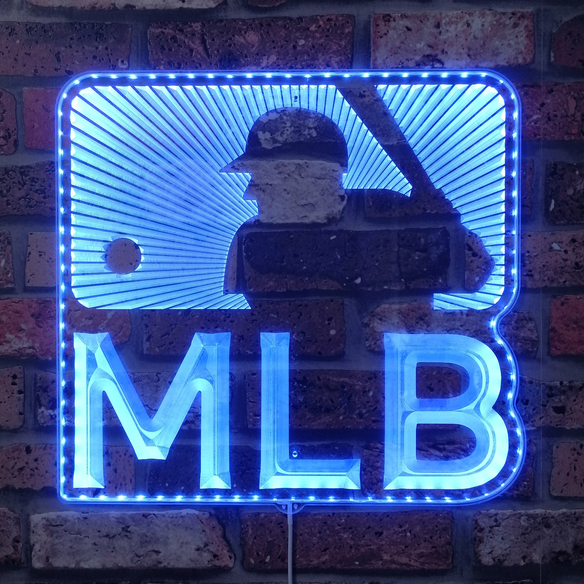 Major League Baseball Logo Dynamic RGB Edge Lit LED Sign