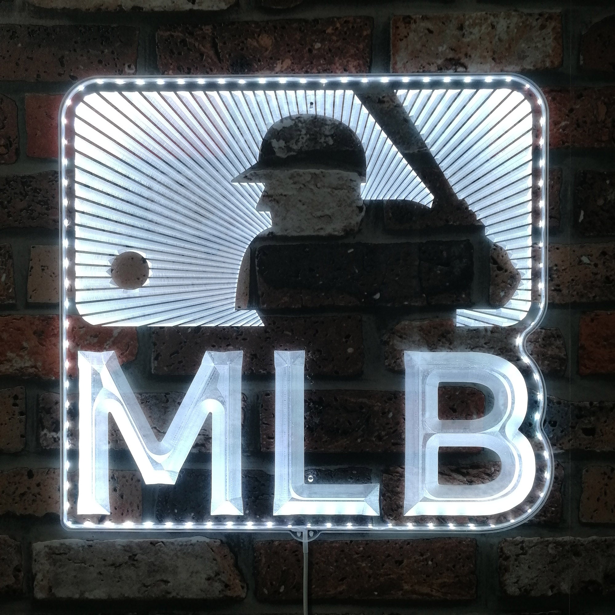 Major League Baseball Logo Dynamic RGB Edge Lit LED Sign