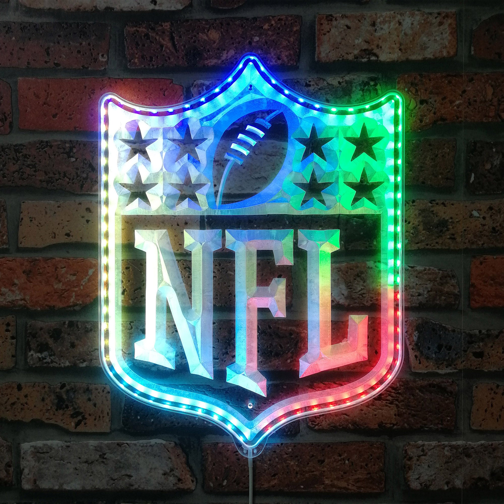 Logo NFL Dynamic RGB Edge Lit LED Sign