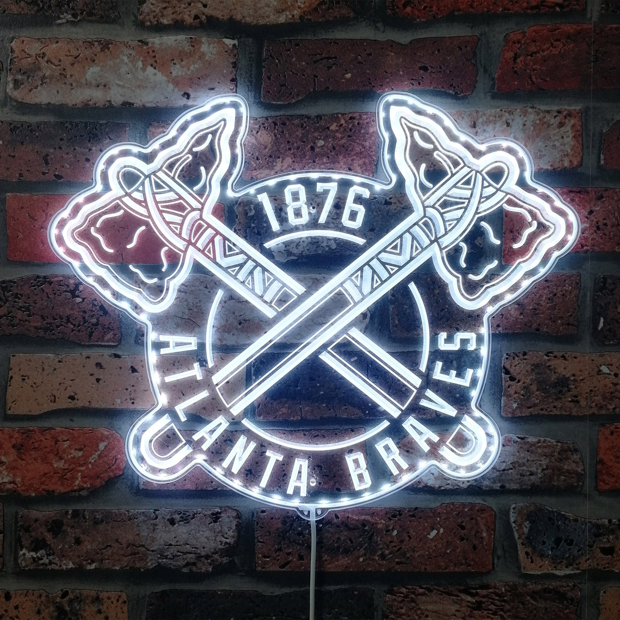 Atlanta Braves Alternate Dynamic RGB Edge Lit LED Sign