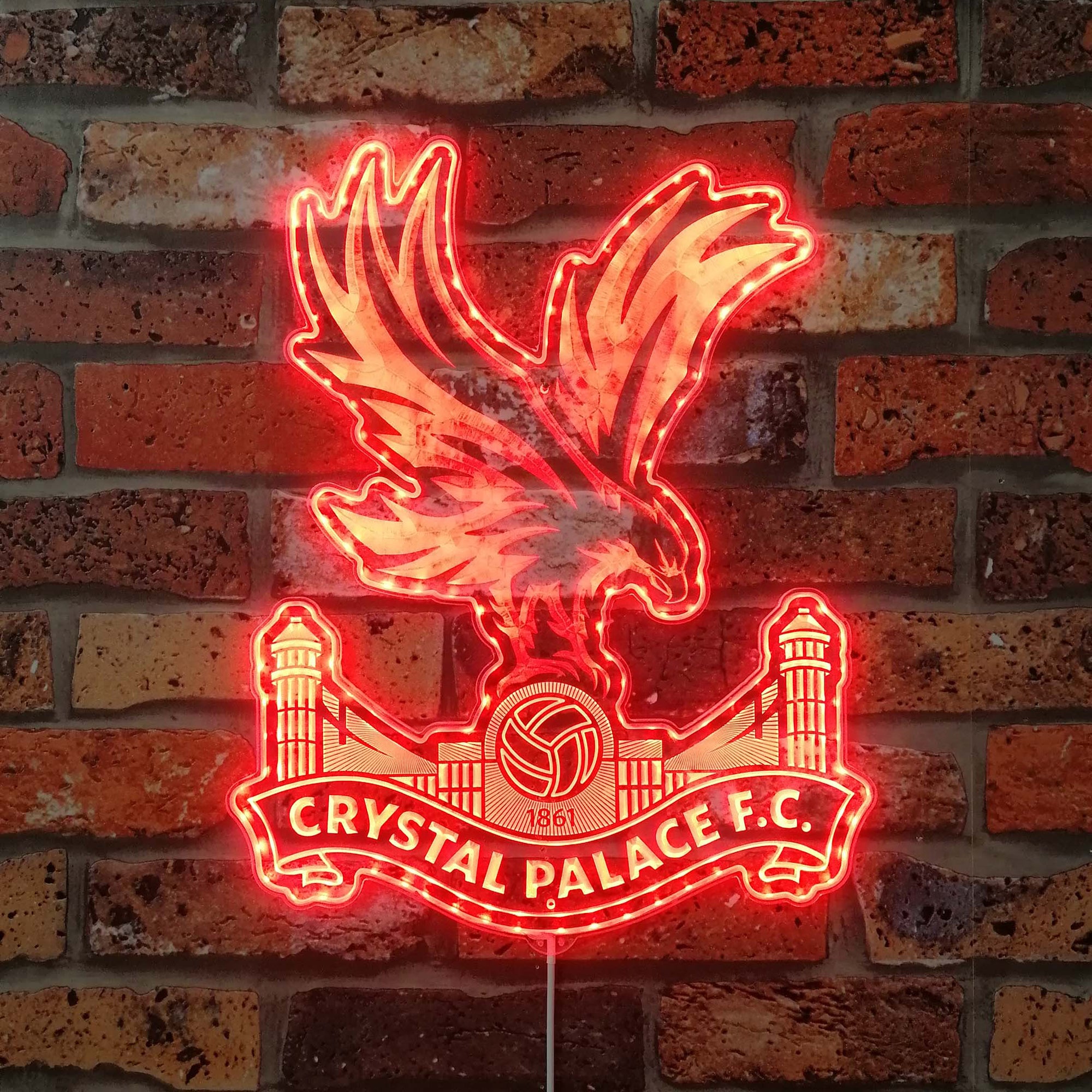 Crystal Palace FC Dynamic RGB Edge Lit LED Sign | PROLEDSIGN