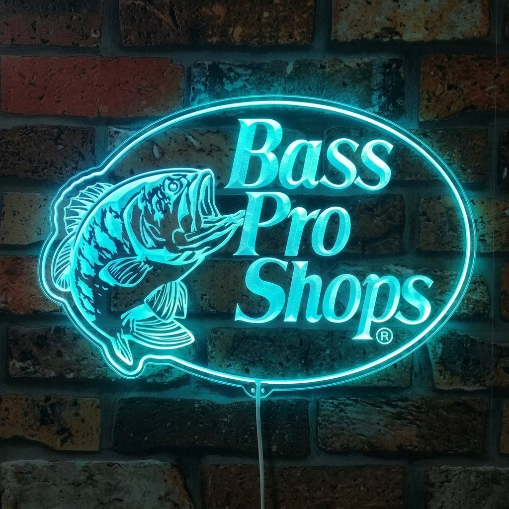 Bass Pro Shop Dynamic RGB Edge Lit LED Sign | PROLEDSIGN