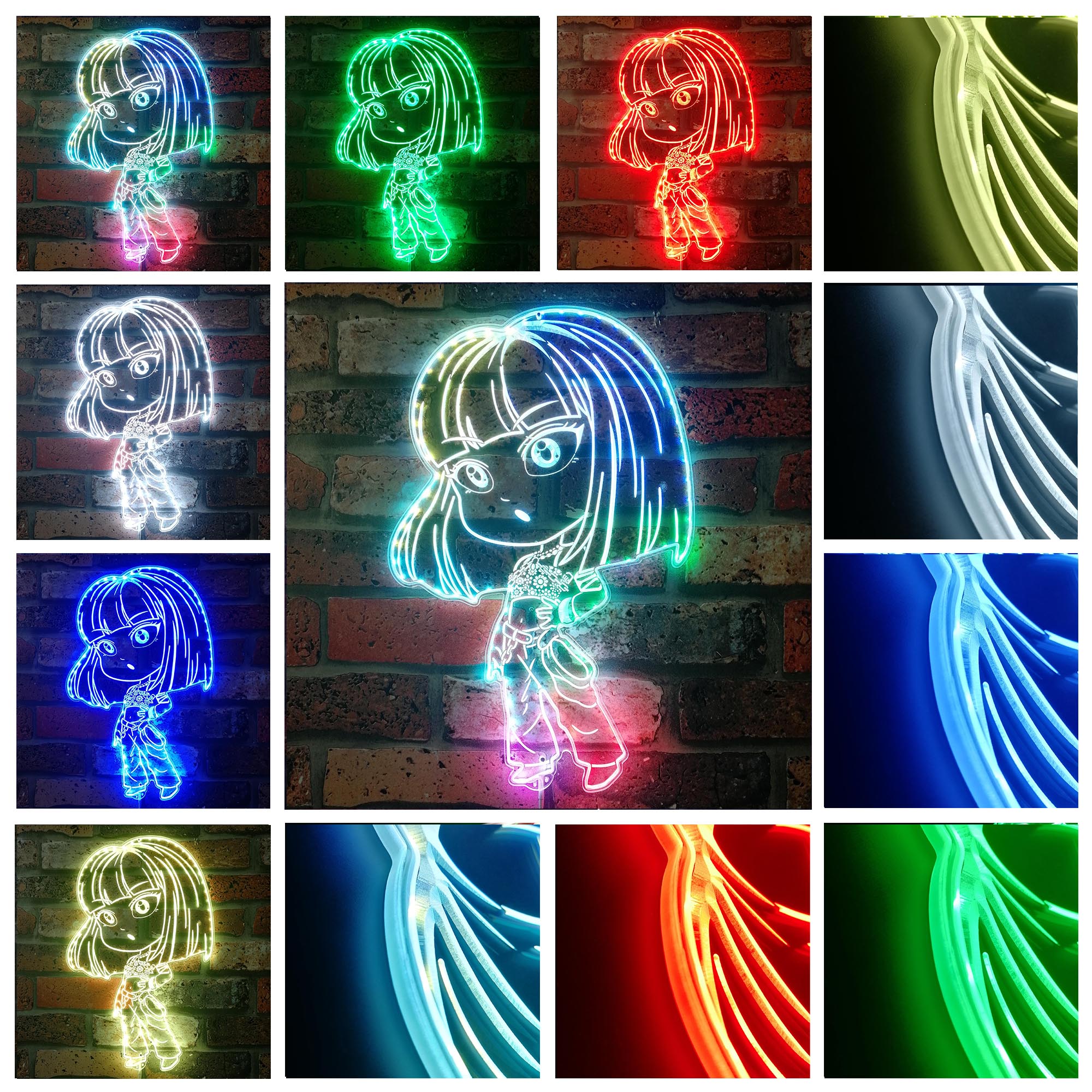 Blackpink Lisa Dynamic RGB Edge Lit LED Sign