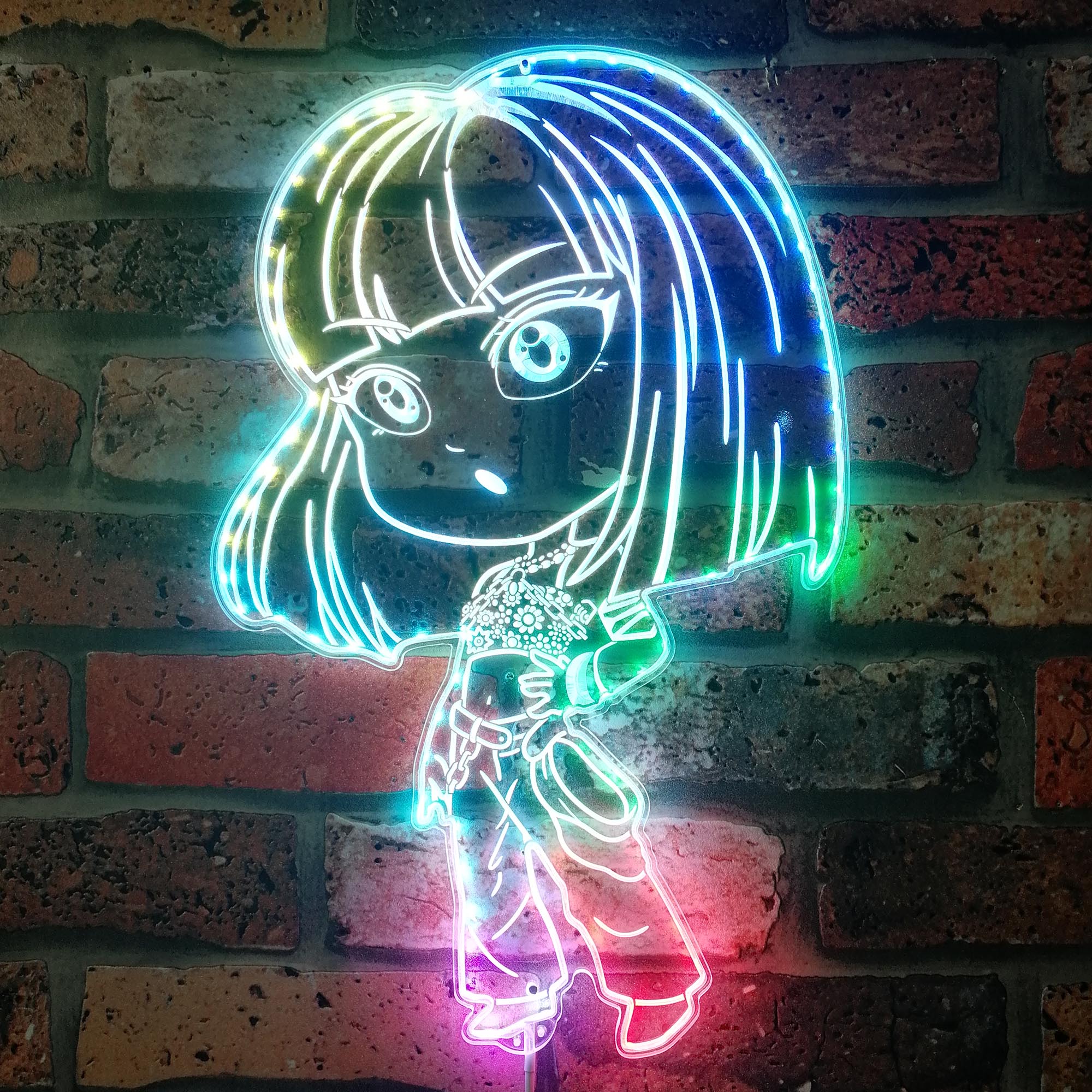 Blackpink Lisa Dynamic RGB Edge Lit LED Sign