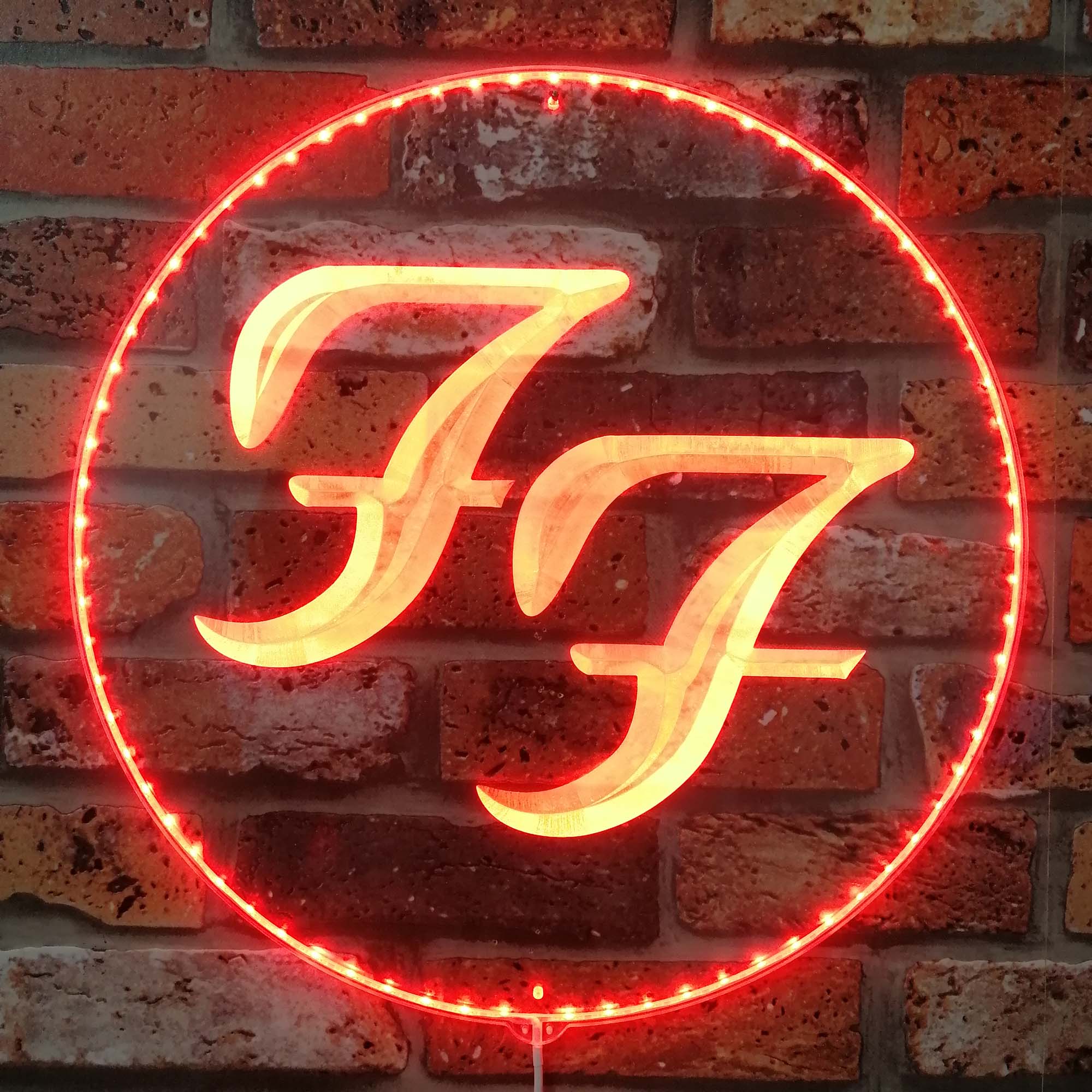 Foo Fighter Dynamic RGB Edge Lit LED Sign