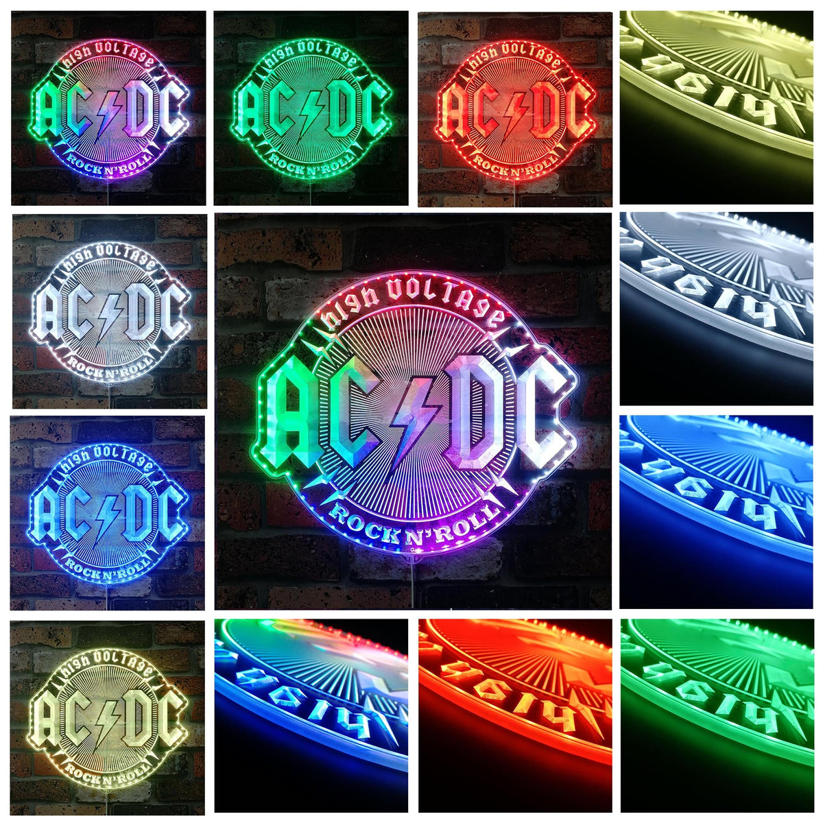 ACDC Dynamic RGB Edge Lit LED Sign | ledlabcave
