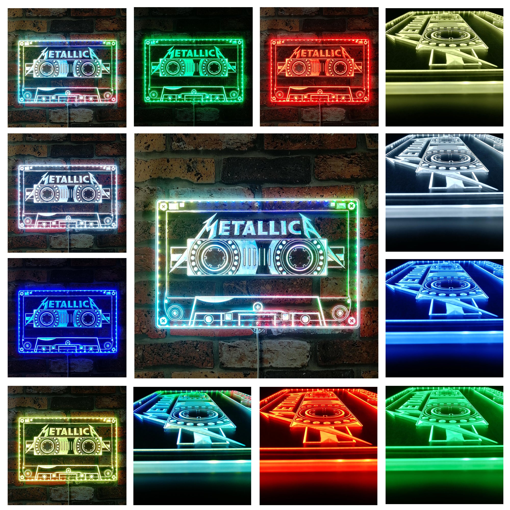 Metallica Dynamic RGB Edge Lit LED Sign