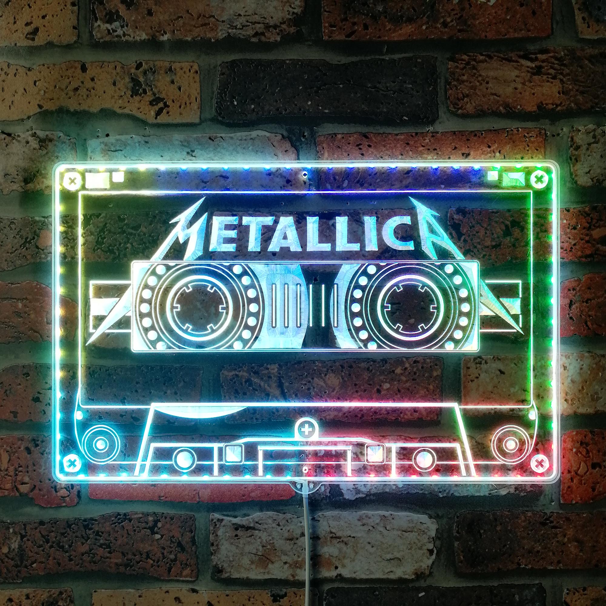 Metallica Dynamic RGB Edge Lit LED Sign