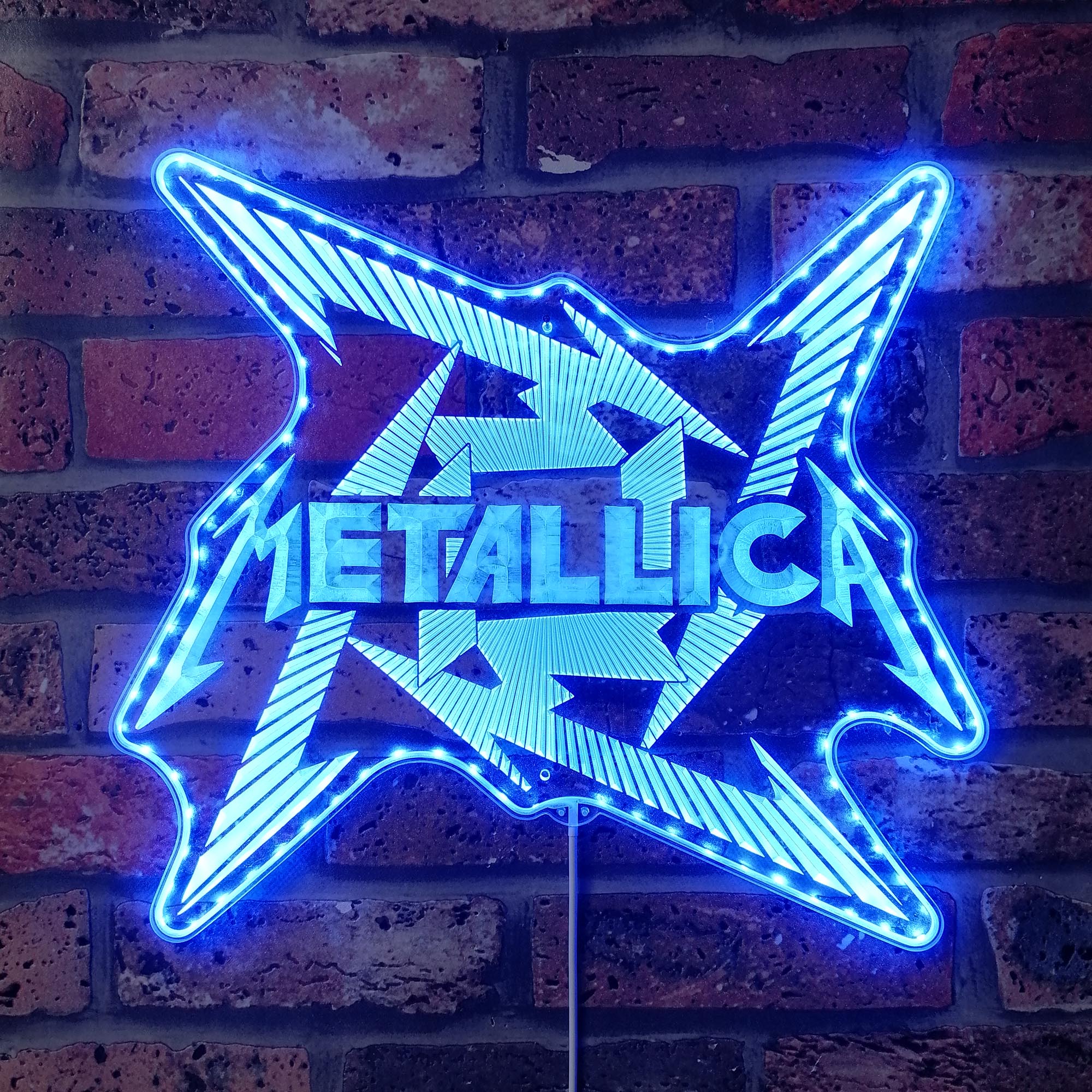 Metallica Lightning Dynamic RGB Edge Lit LED Sign