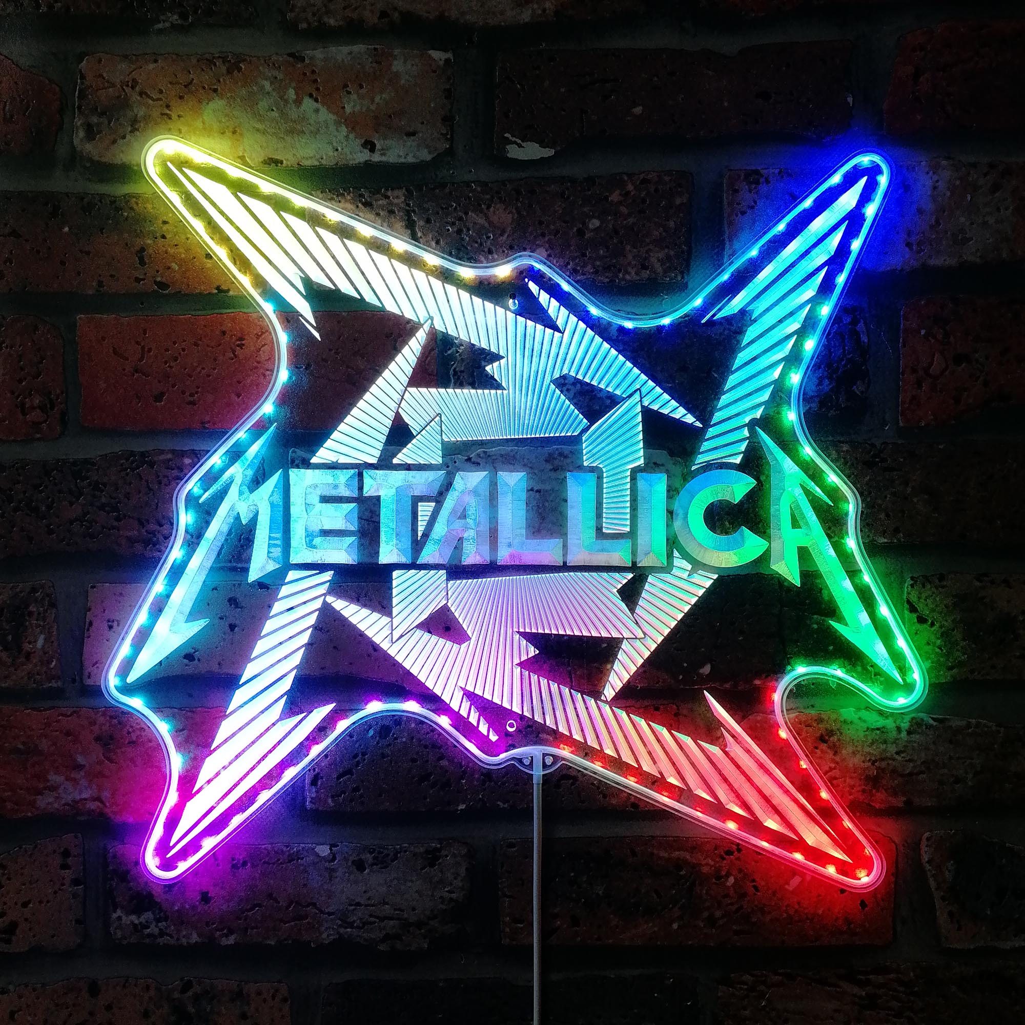 Metallica  Dynamic RGB Edge Lit LED Sign