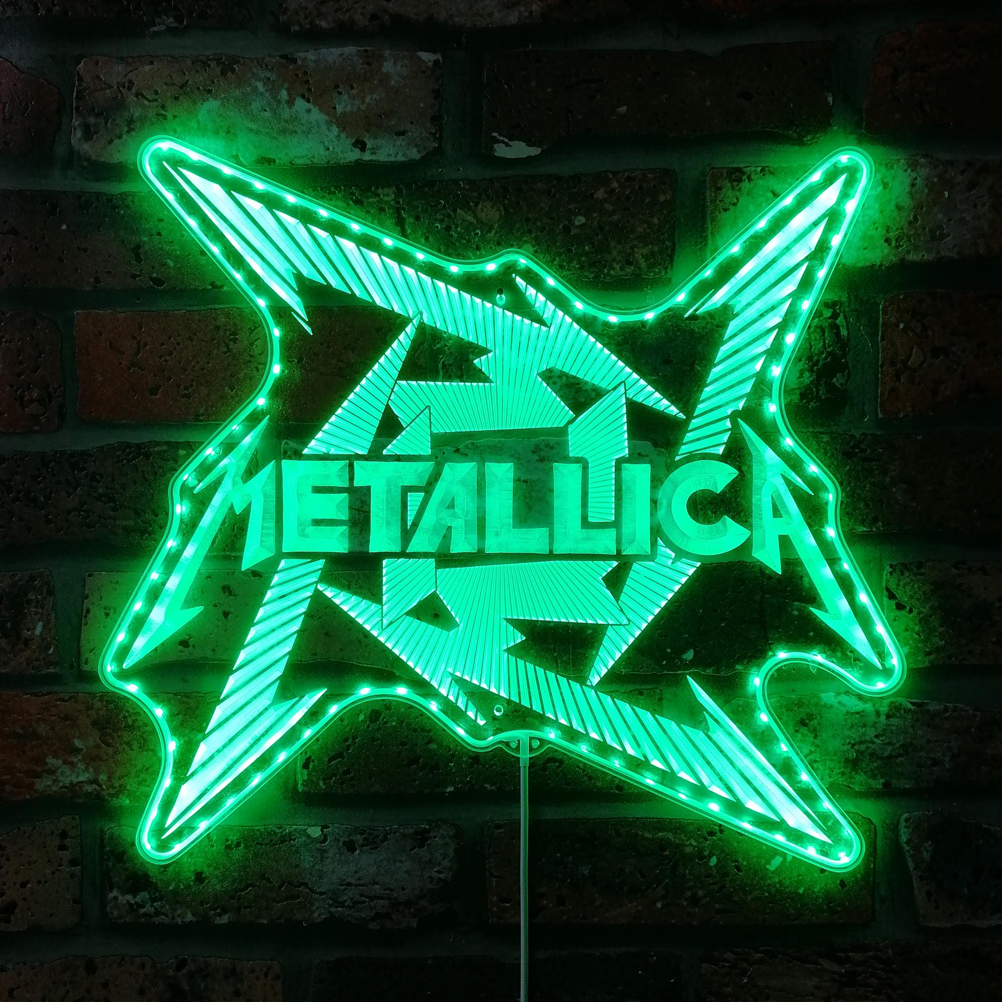 Metallica Lightning Dynamic RGB Edge Lit LED Sign