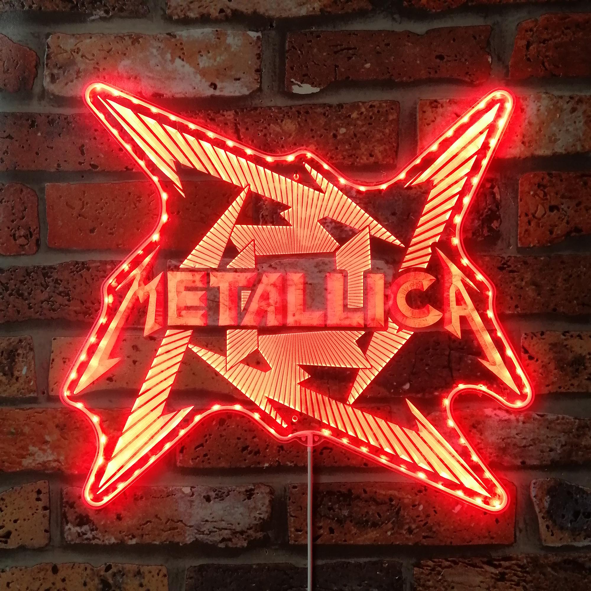 Metallica Lightning Dynamic RGB Edge Lit LED Sign