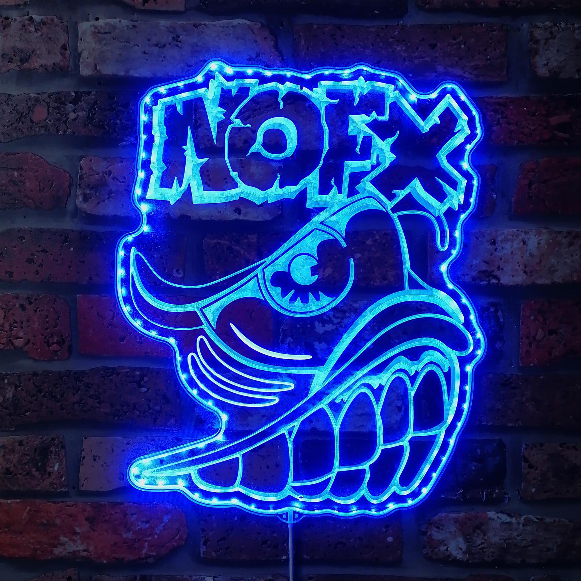 Nofx Dynamic RGB Edge Lit LED Sign