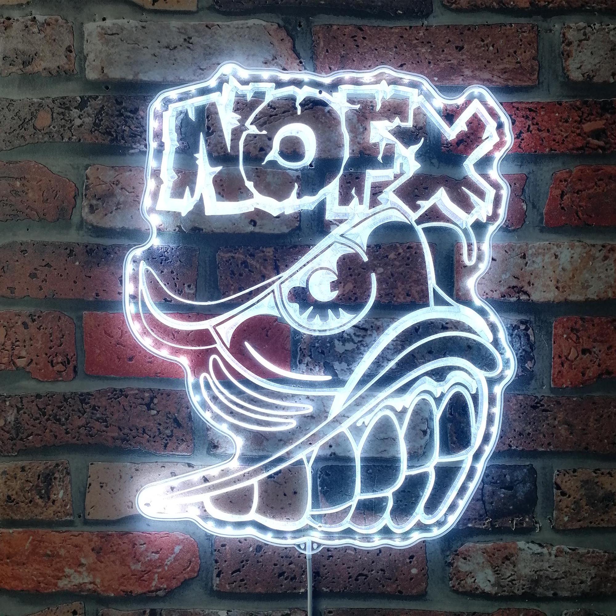 Nofx Dynamic RGB Edge Lit LED Sign