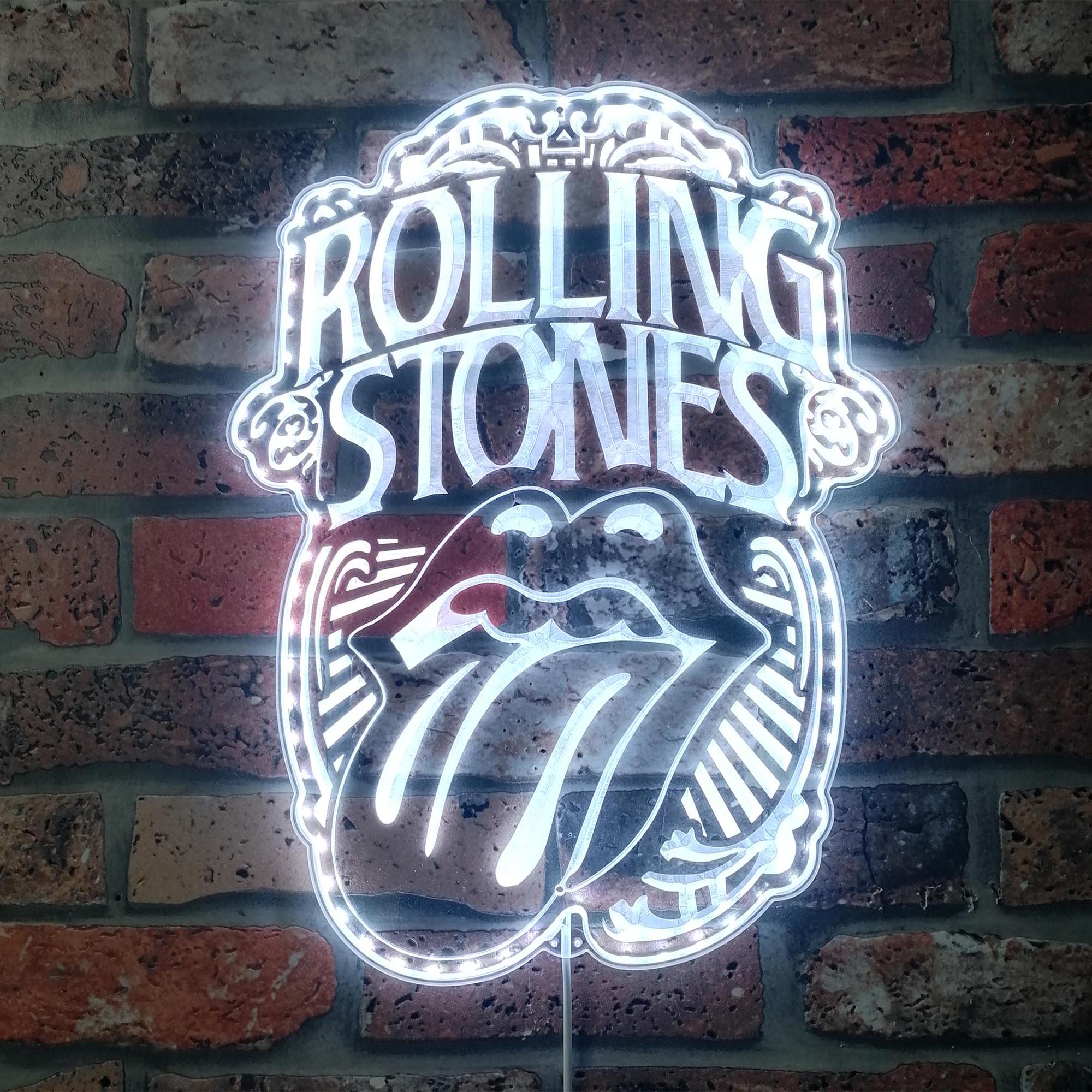 Rolling Stone Dynamic RGB Edge Lit LED Sign