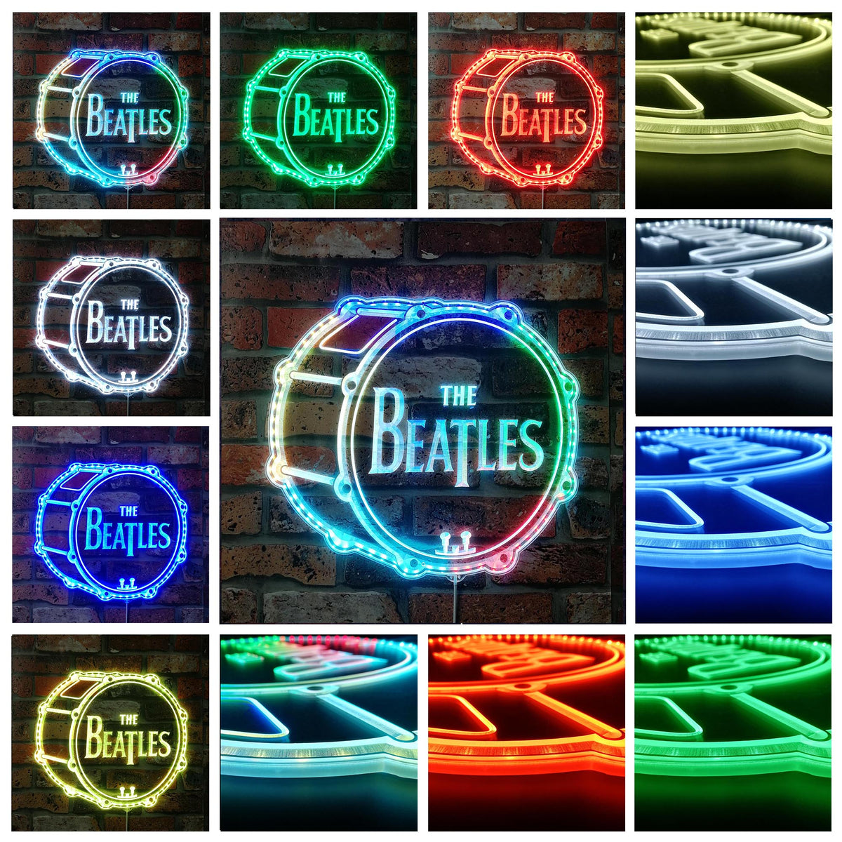 The Beatles Dynamic RGB Edge Lit LED Sign | PROLEDSIGN