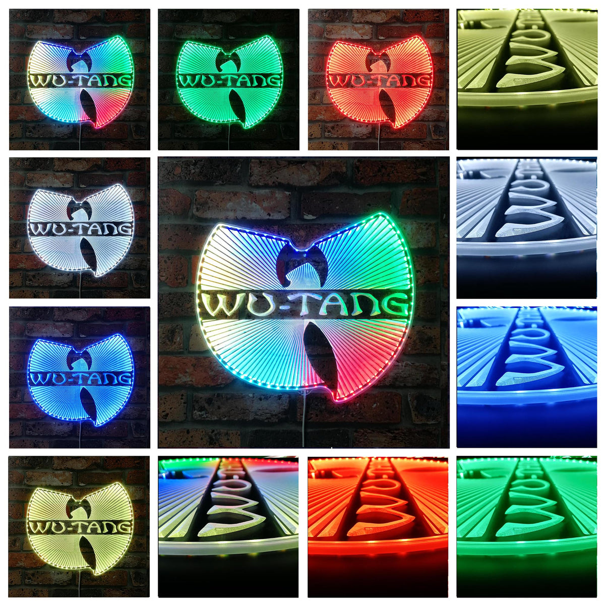 Wu Tang Dynamic RGB Edge Lit LED Sign | PROLEDSIGN