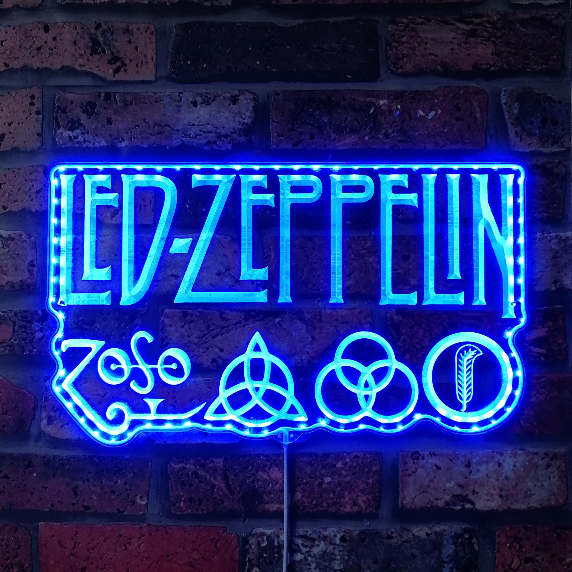 Led Zeppelin Dynamic RGB Edge Lit LED Sign